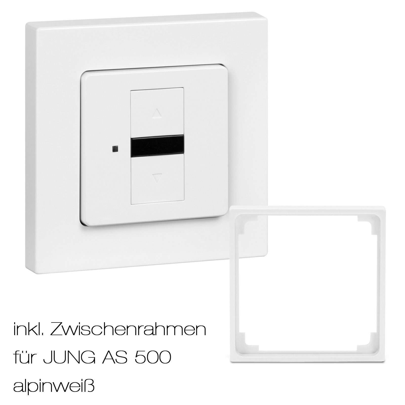 Simu Schalter Rollladen-Memory-Schalter inkl. Zwischenrahmen für Jung AS 500