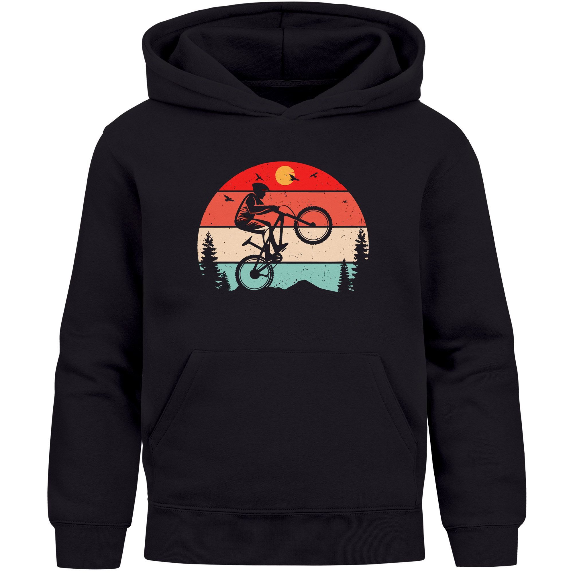 MoonWorks Hoodie Kinder Hoodie Jungen Biken Radfahren BMX Motiv Spruch lustig