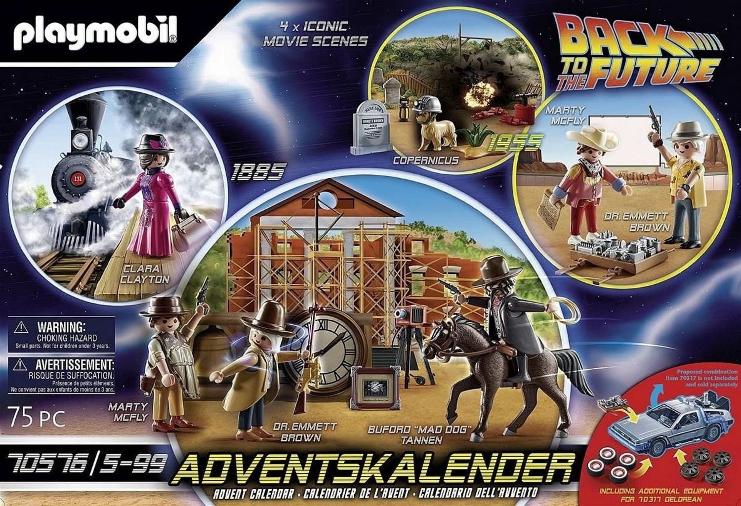 Playmobil® Spielzeug-Adventskalender Adventskalender (Back to the Future, 1-tlg), Made in Europe