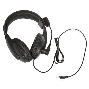 Audiocore AC862 On-Ear-Kopfhörer (mit Mikrofon, USB-Anschluß [Plug&Play], Membran: Ø 40mm)