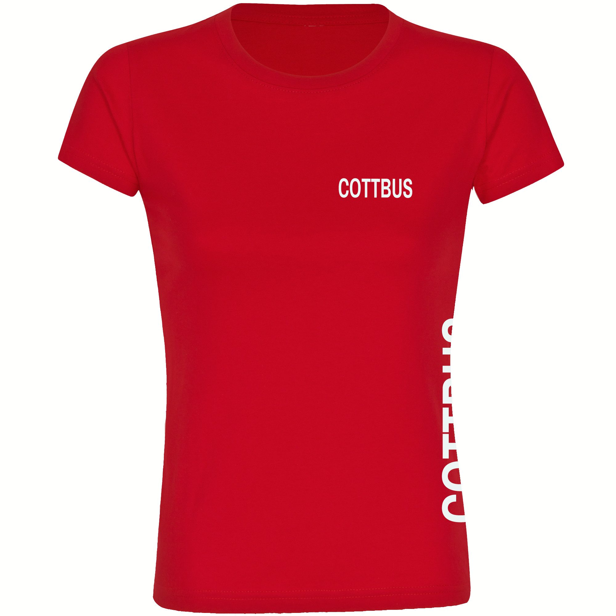 multifanshop T-Shirt Damen Cottbus - Brust günstig online kaufen