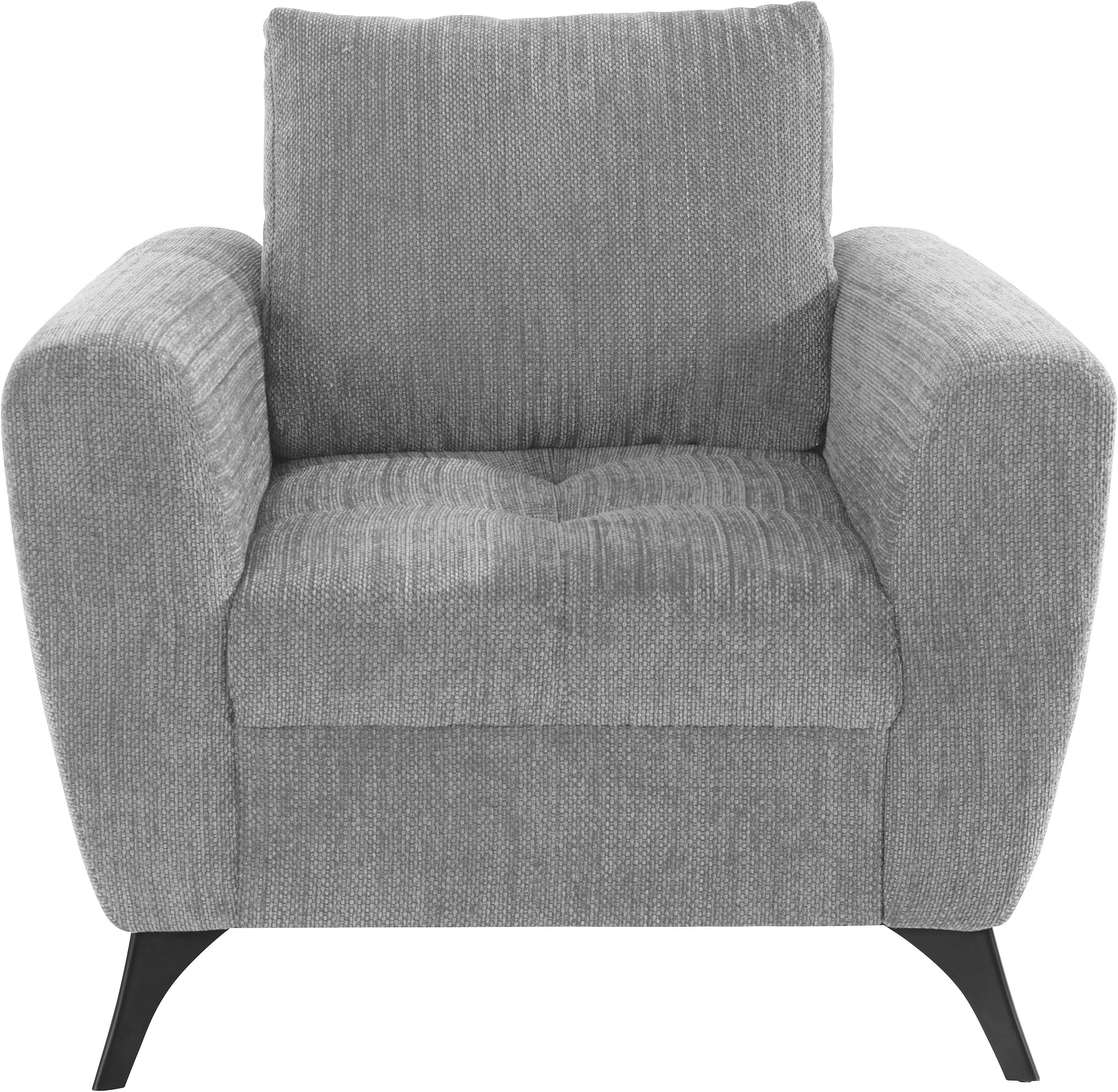 Aqua Lörby, INOSIGN Sessel feine im clean-Bezug, auch Sitzbereich, Steppung Kissen mit lose