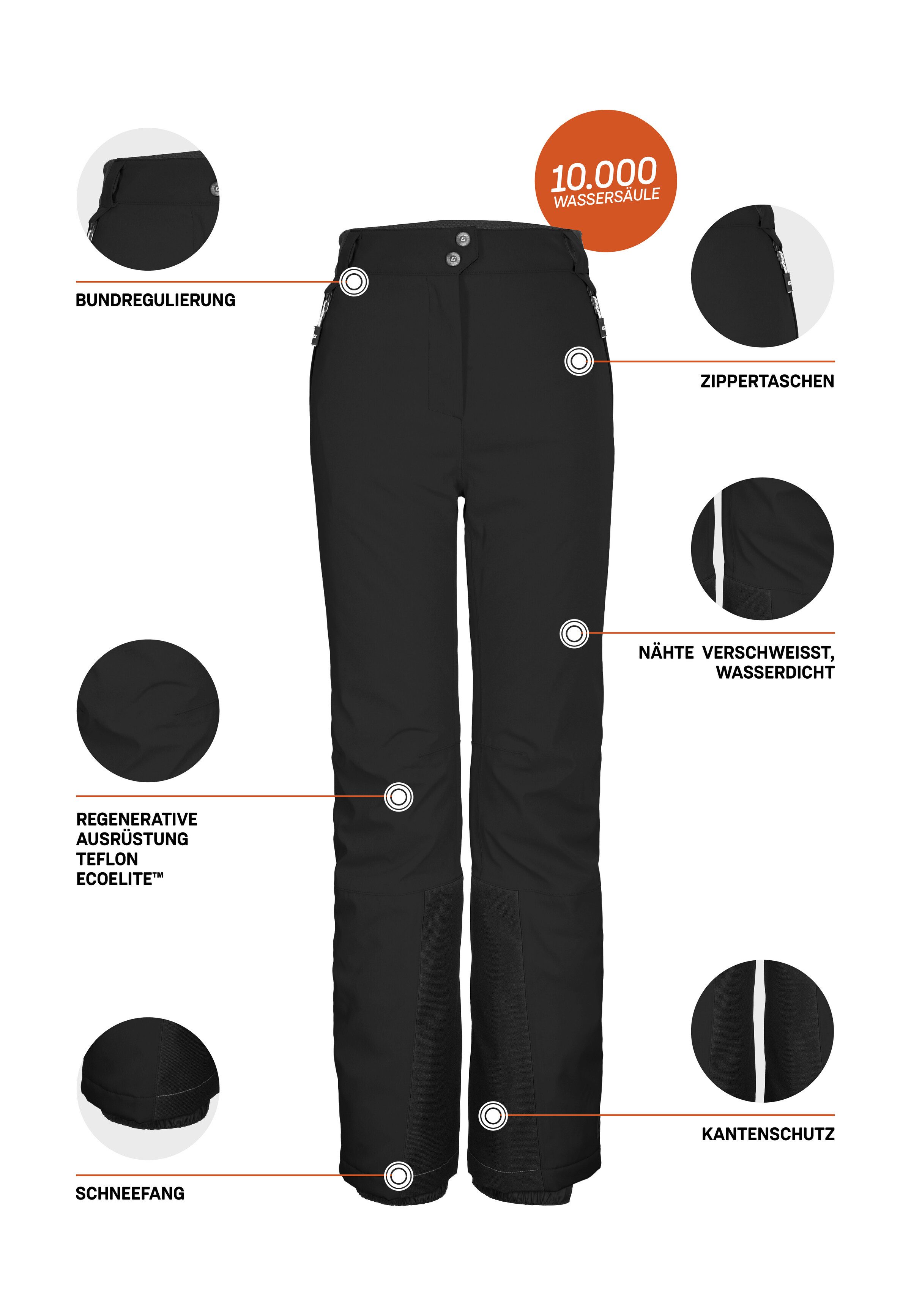 Skihose KSW 278 WMN SKI PNTS