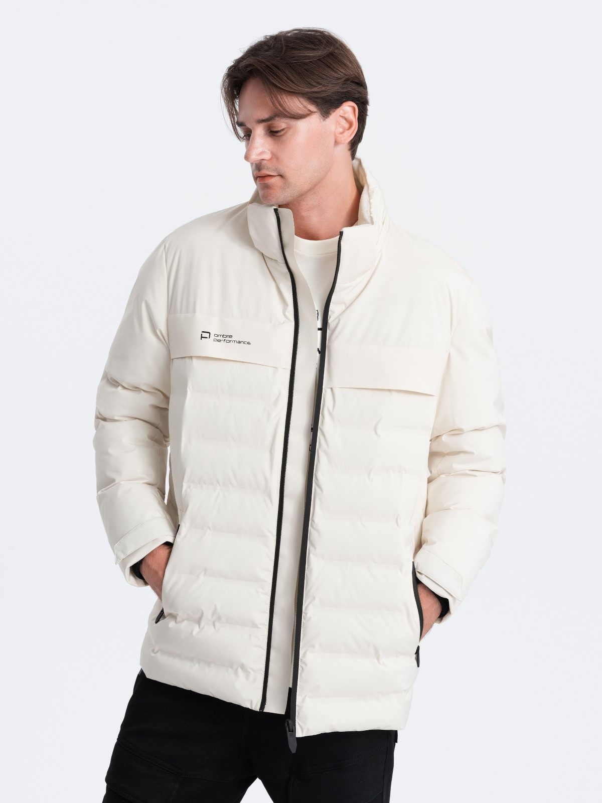Winterjacke Herren Winterjacke mit abnehmbarer Kapuze