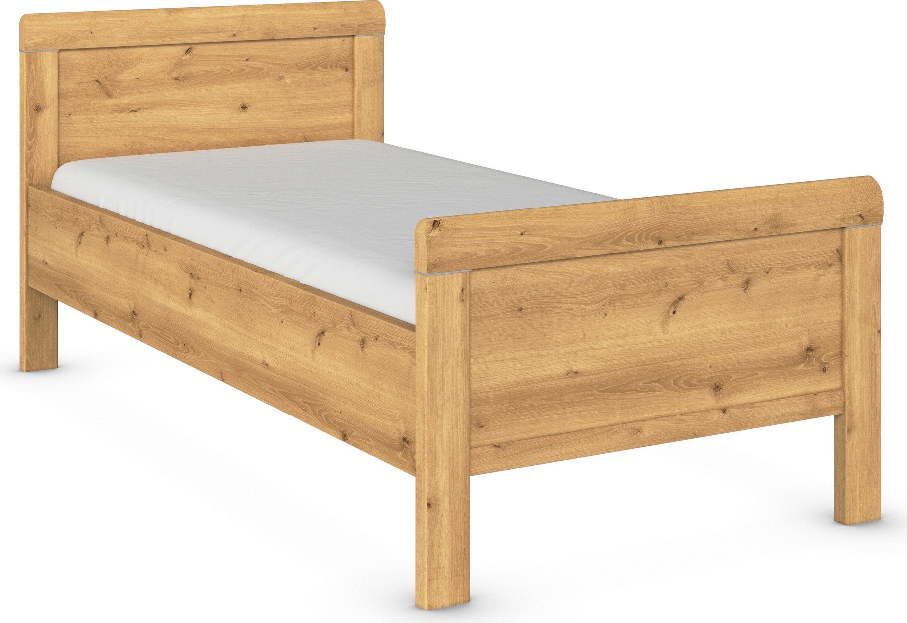 rauch Bett Bett Einzelbett Stollenbett EVELYN, in Komforthöhe aus Holzwerkstoff in elegantem Stil MADE IN GERMANY