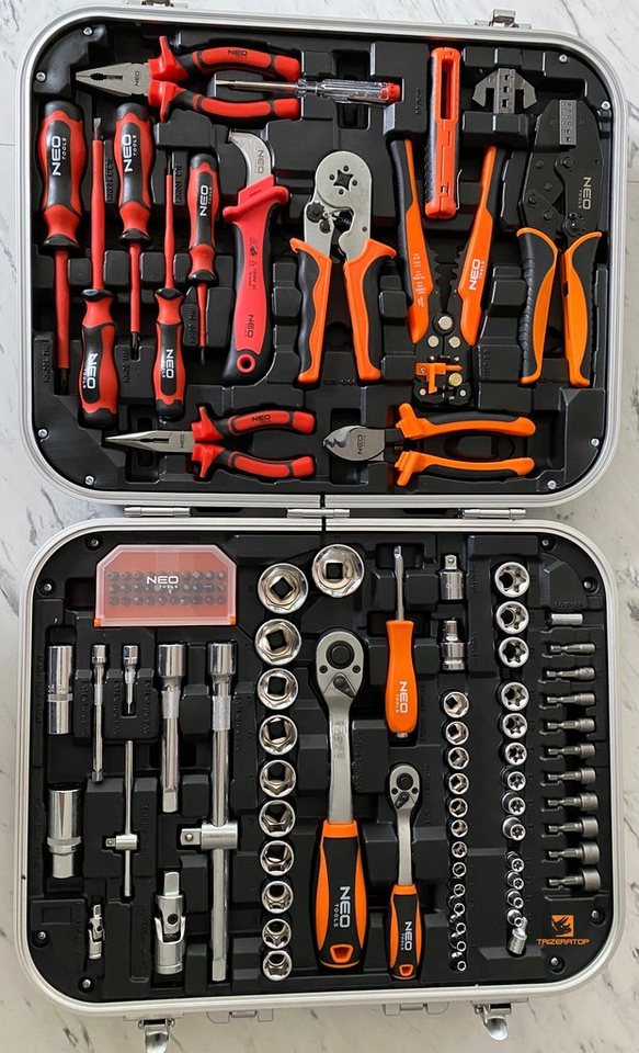 Thumbnail - TRIZERATOP Werkzeugset Elektriker Werkzeug SET 108 Tlg VDE im Werkzeugkoffer