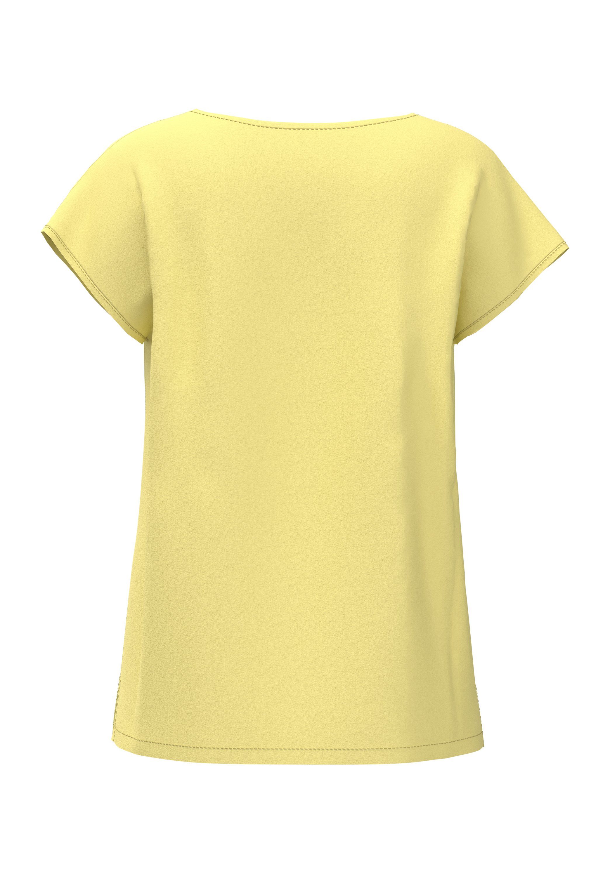 Damen Shirts bianca Blusenshirt LAILA modernes Basic Shirt mit femininen V-Ausschnitt