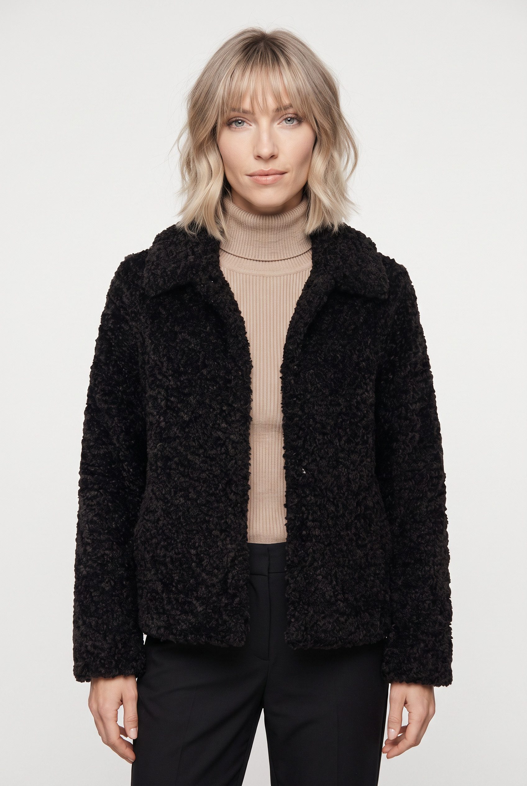 Mauritius Kurzjacke 2WWynn mit weichem Griff, Umlegekragen