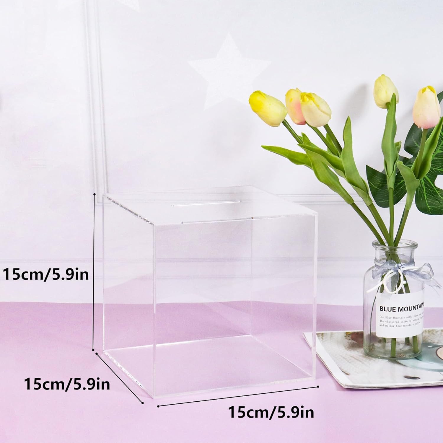BlingBin Spardose Durchsichtig Acryl Spardosen, Unöffbare günstig online kaufen