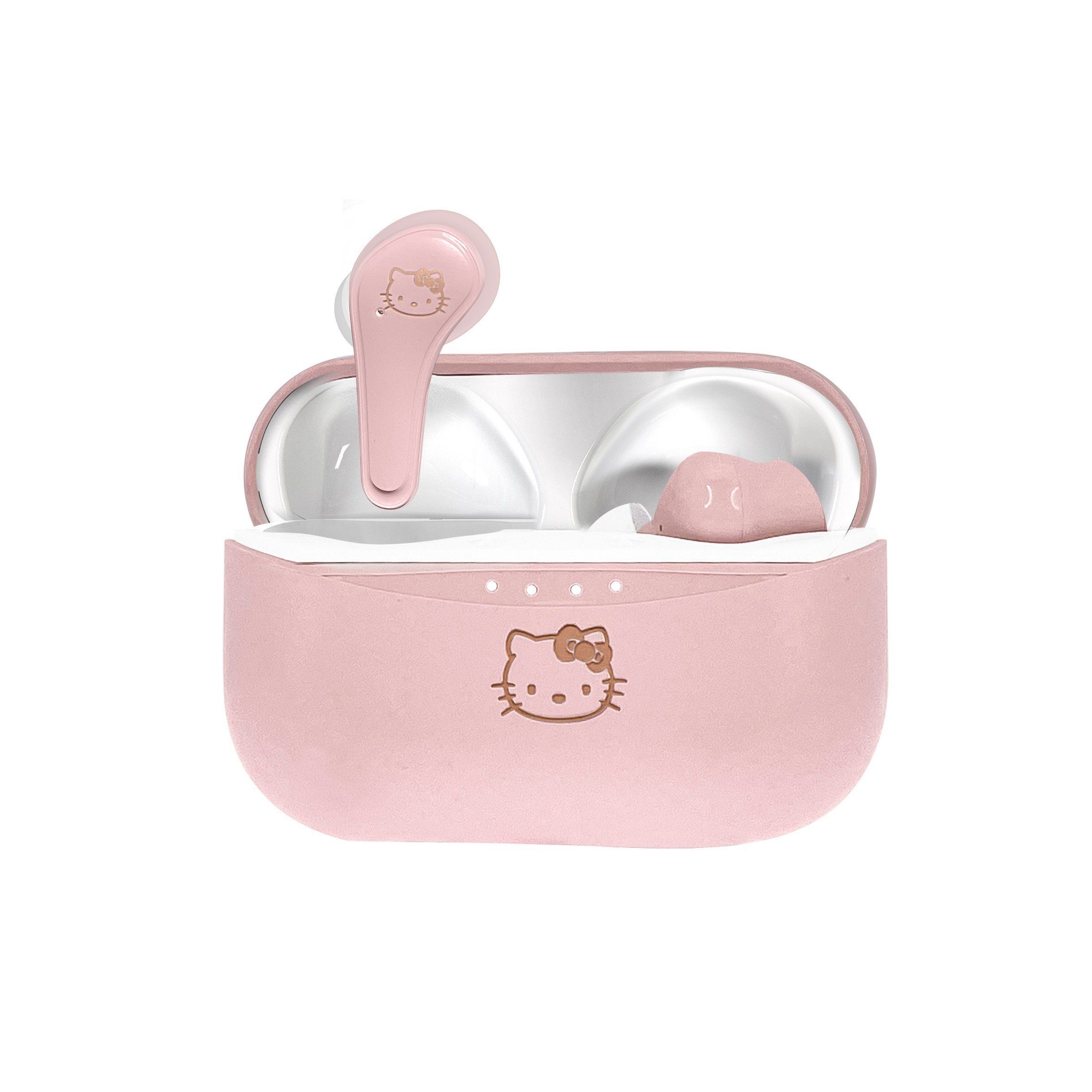 OTL Hello Kitty Bluetooth 5.1 Kinder-Kopfhörer mit Ladebox Bluetooth- Kopfhörer (Bluetooth, True Wireless, Hochwertiger Sound, Leichtes Gewicht)