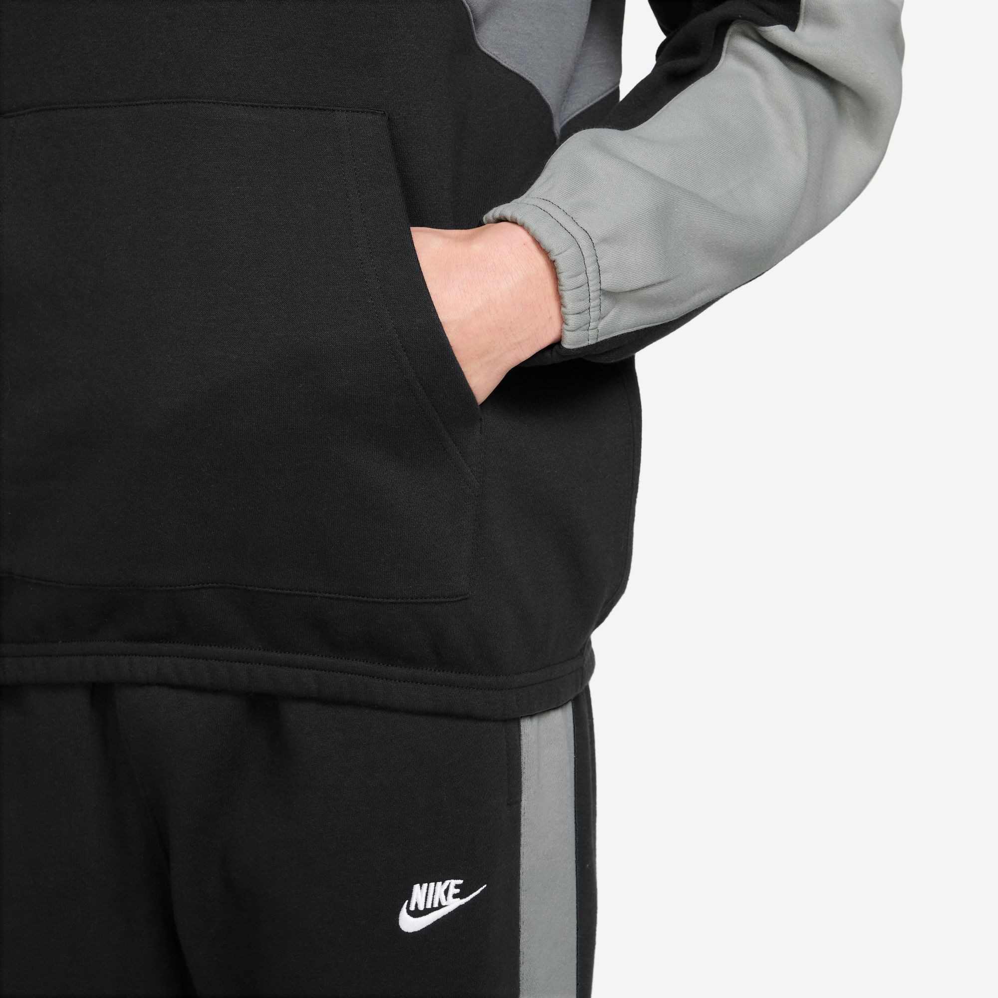 Nike Sportswear Trainingsanzug M NK CLUB FLEECE HDED TRACK GX, für Freizeit und Training, sportlicher Stil, angenehmer Tragekomfort