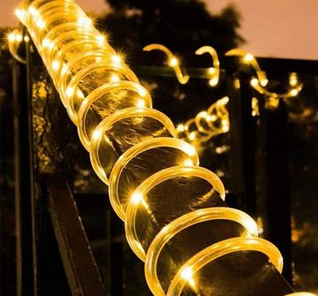 BURI LED Dekolicht Solar Lichterschlauch LED Lampen Beleuchtung Leuchten Garten Terrassen