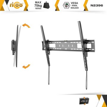 RICOO N2396 TV-Wandhalterung, (bis 100 Zoll, flach neigbar curved Fernseher Wand Halterung universal VESA 900 x 600)