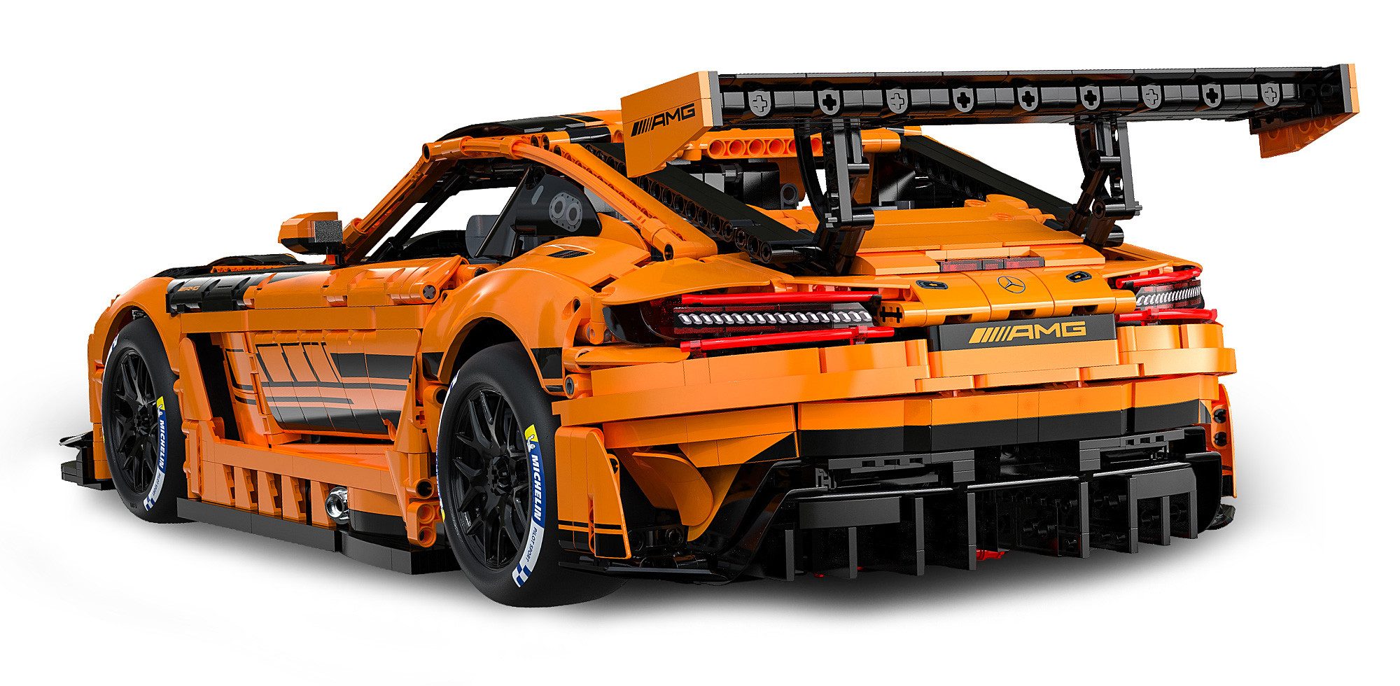 Jamara CaDA, Brick, Mercedes-AMG GT3 orange (402899) Konstruktions-Spielset, (5466 St), im Maßstab 1:8