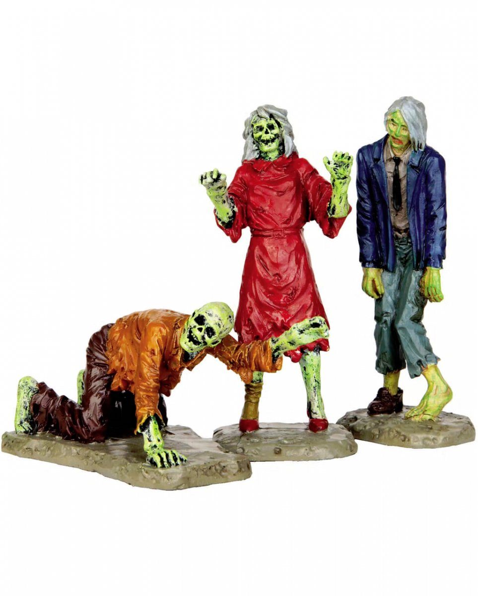 LeMax Zombie-Kostüm Walking Zombies - Lemax Spooky Town 3er Set