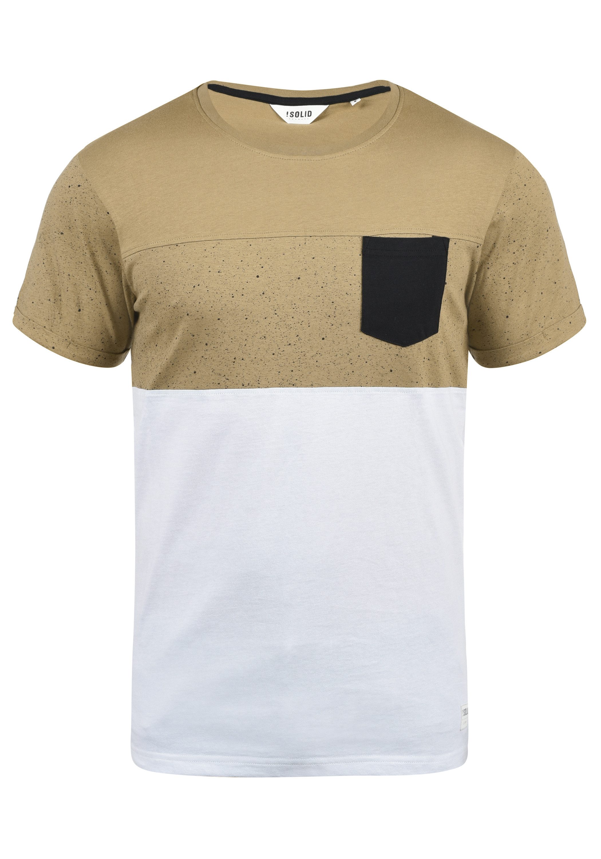 !Solid Rundhalsshirt SDKold Kurzarmshirt mit Brusttasche günstig online kaufen