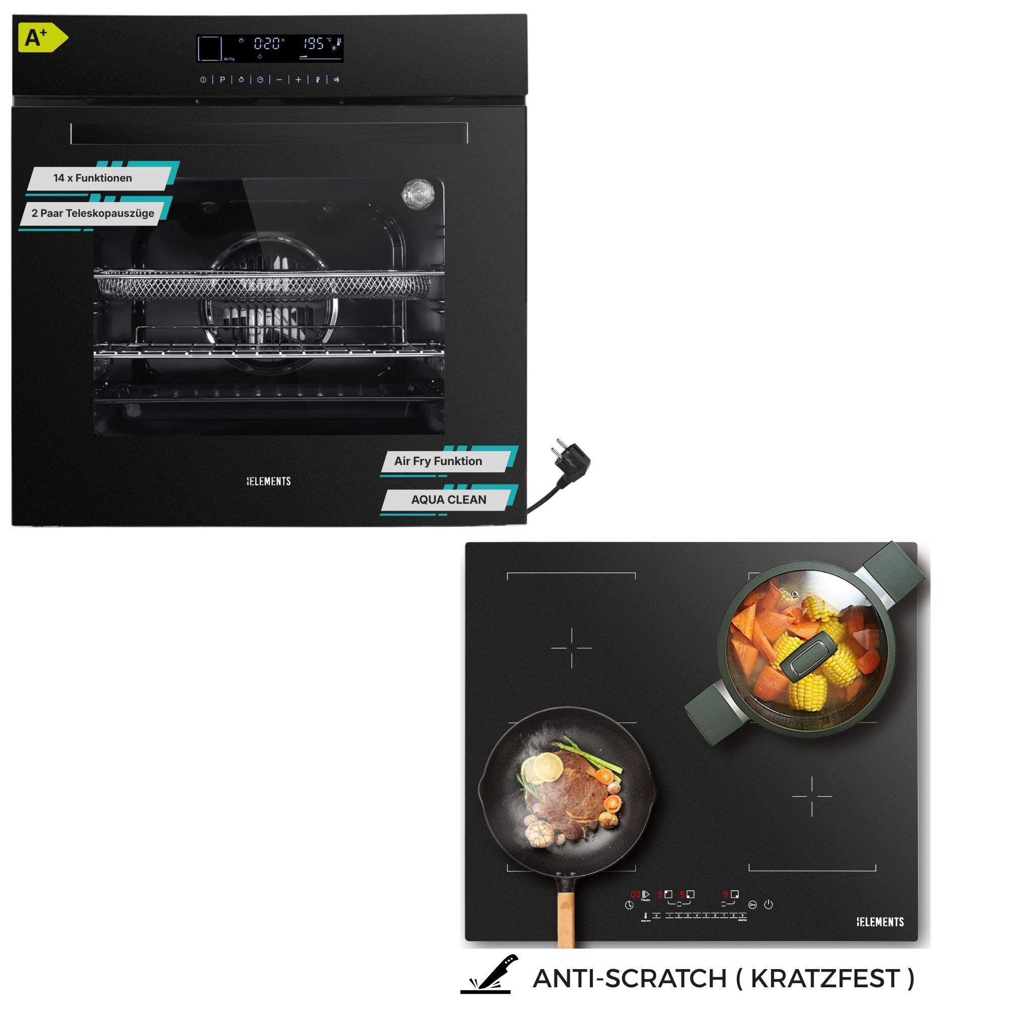 KB Elements Induktions Herd-Set Kratzfestes Induktion 60 cm
