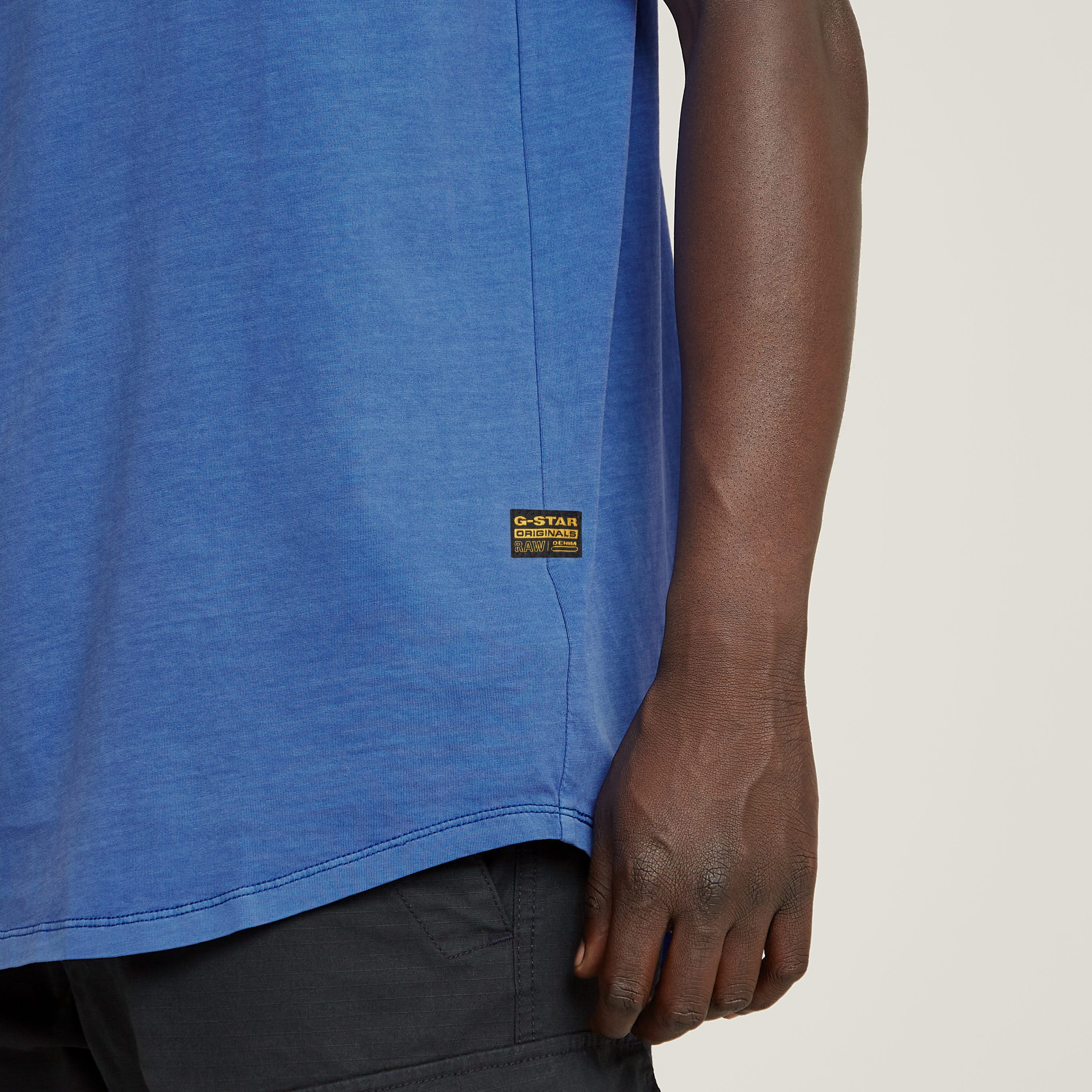 G-STAR Kurzarmshirt Lash Rundhals, Logoapplikation