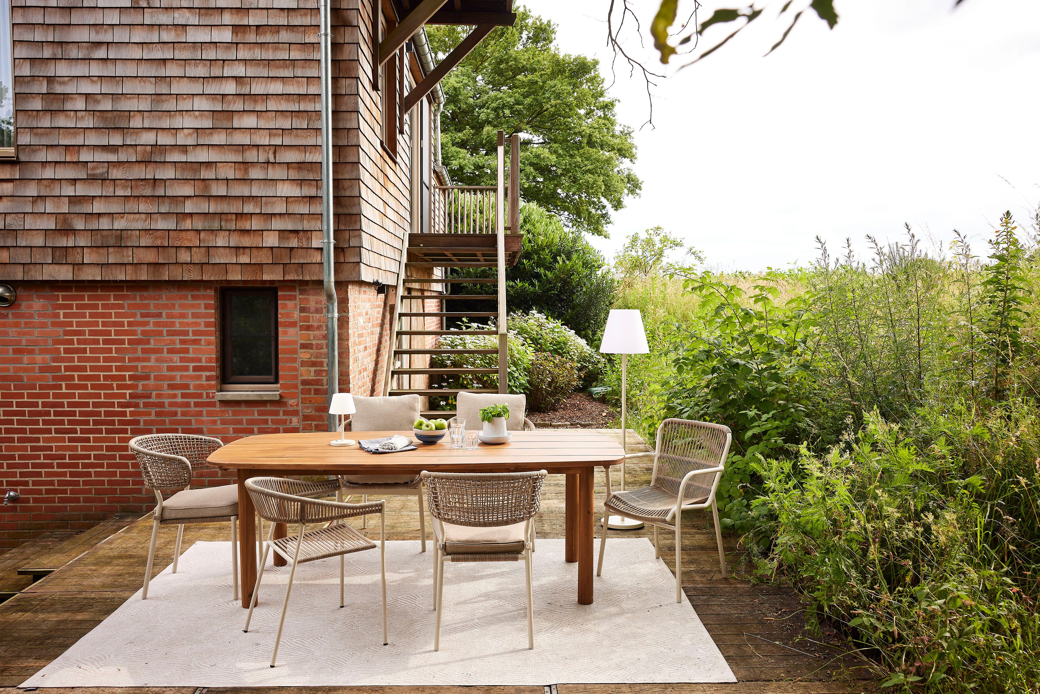 Best Gartentisch Siena (Packung, 1-St), Ausziehtisch Akazie