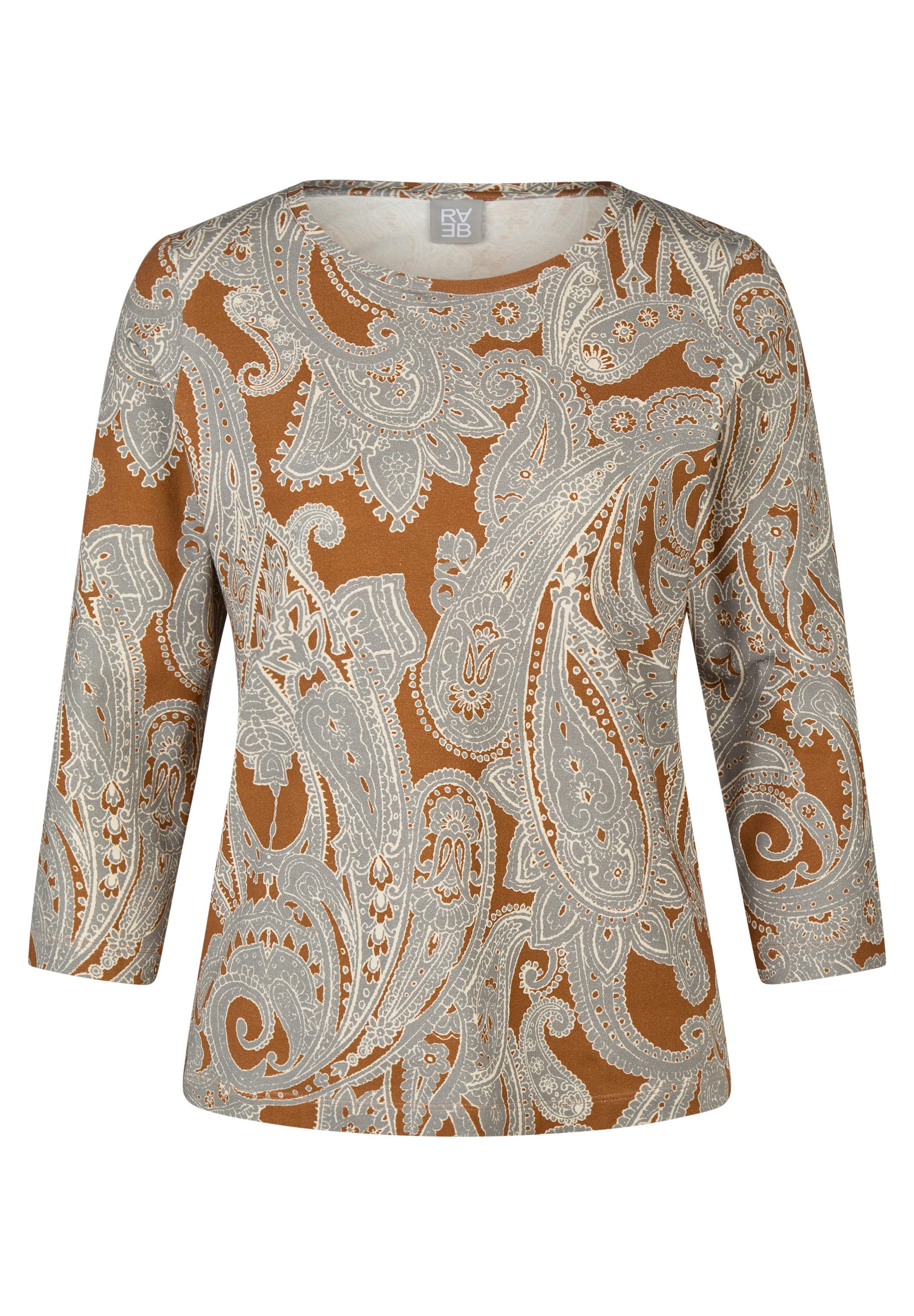 Rabe 3/4-Arm-Shirt Sommershirt mit Allover-Muster