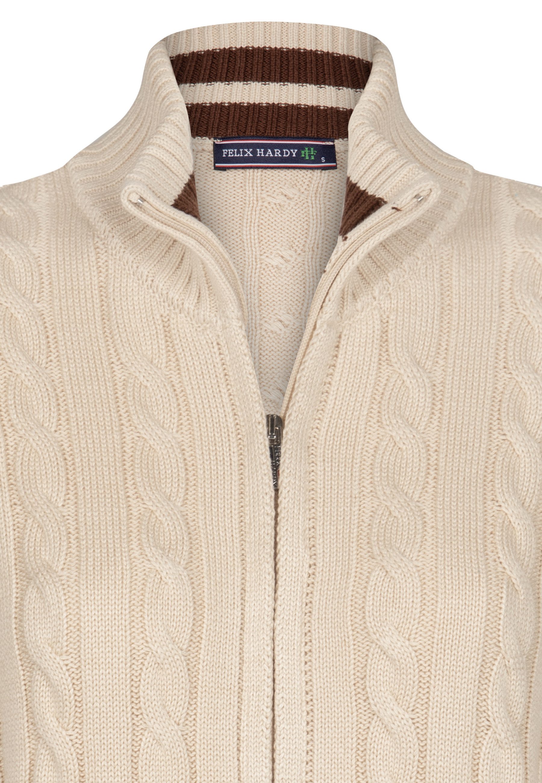Felix Hardy Strickjacke Strickjacke mit Zopfmuster günstig online kaufen