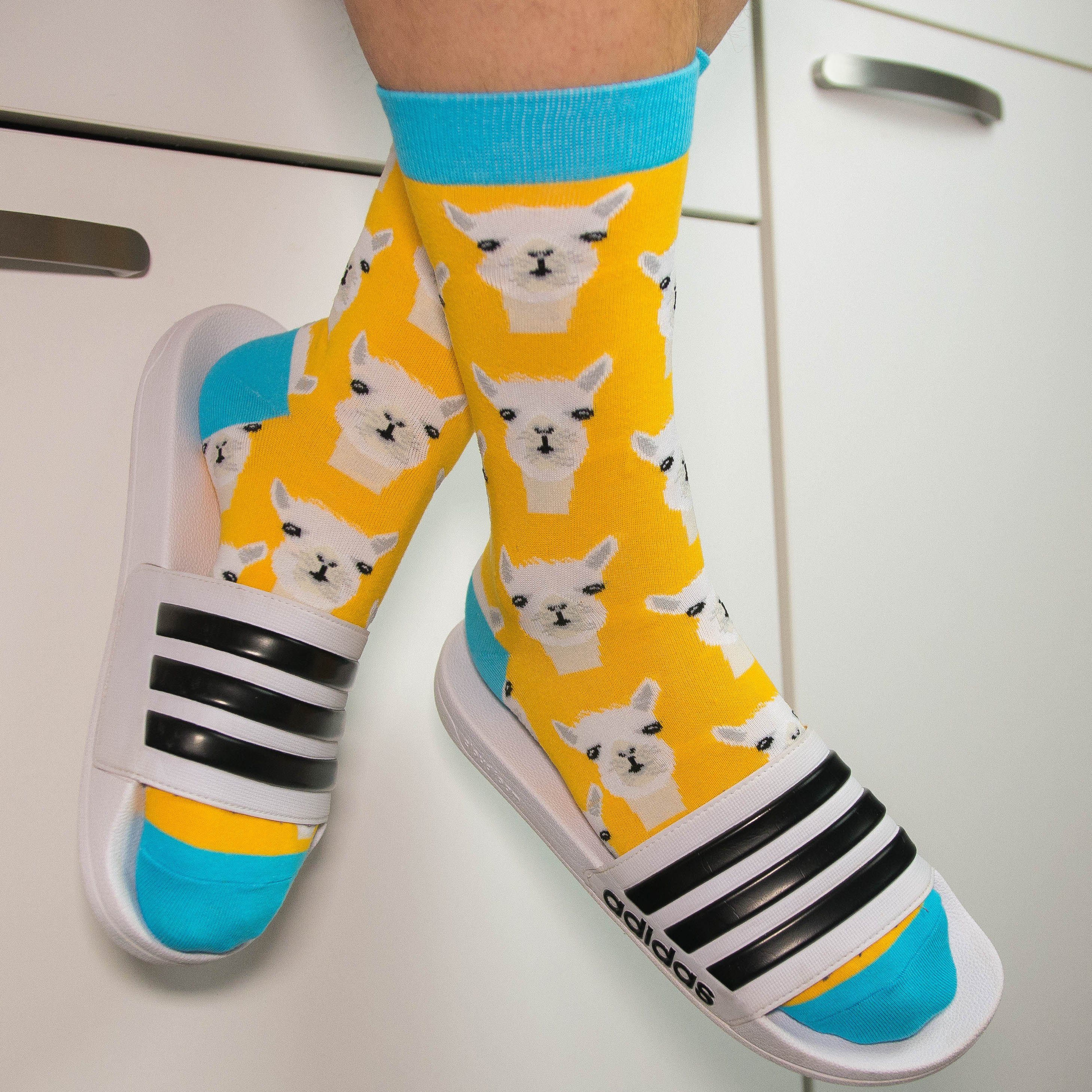 TwoSocks Freizeitsocken Alpaka Socken lustige Socken Herren & Damen, Einheitsgröße (1-Paar) – Bild 5 von 5