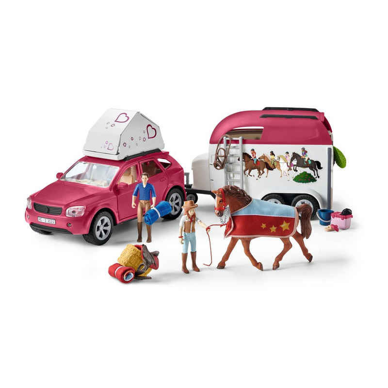 Schleich® Actionfigur 42535 Horse Club Abenteuer mit Auto und Pferdeanhä