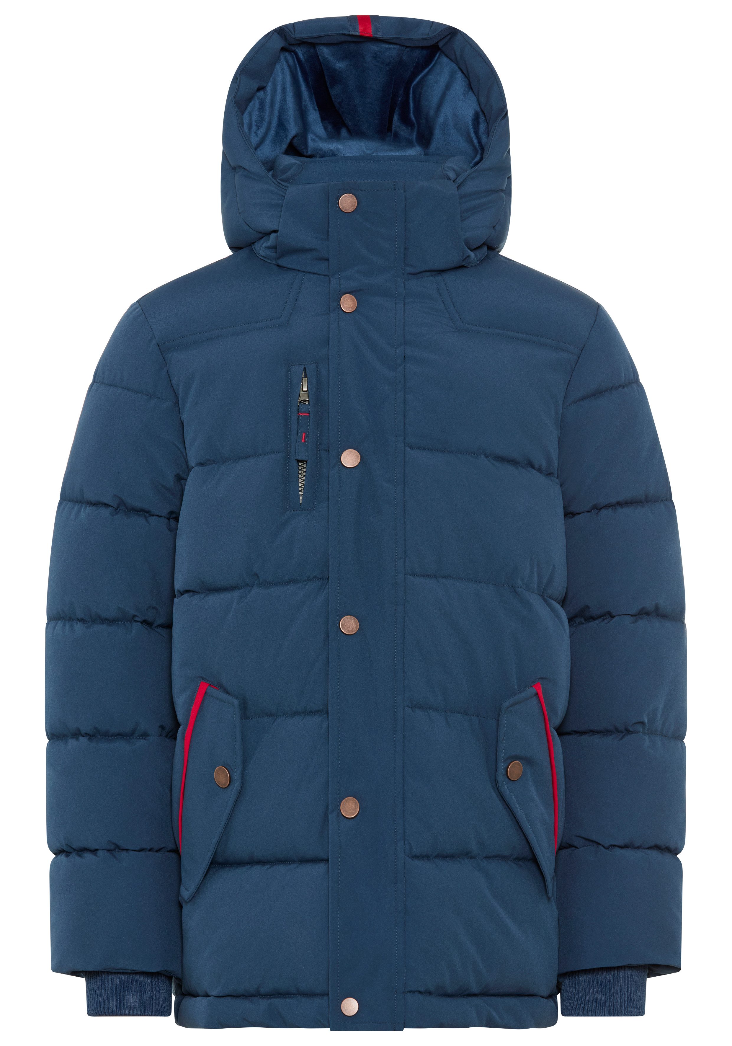 KIDSWORLD Outdoorjacke Winterwarme Jacke, gesteppt Trendige Winterjacke mit refklektierenden Details – Bild 5 von 5