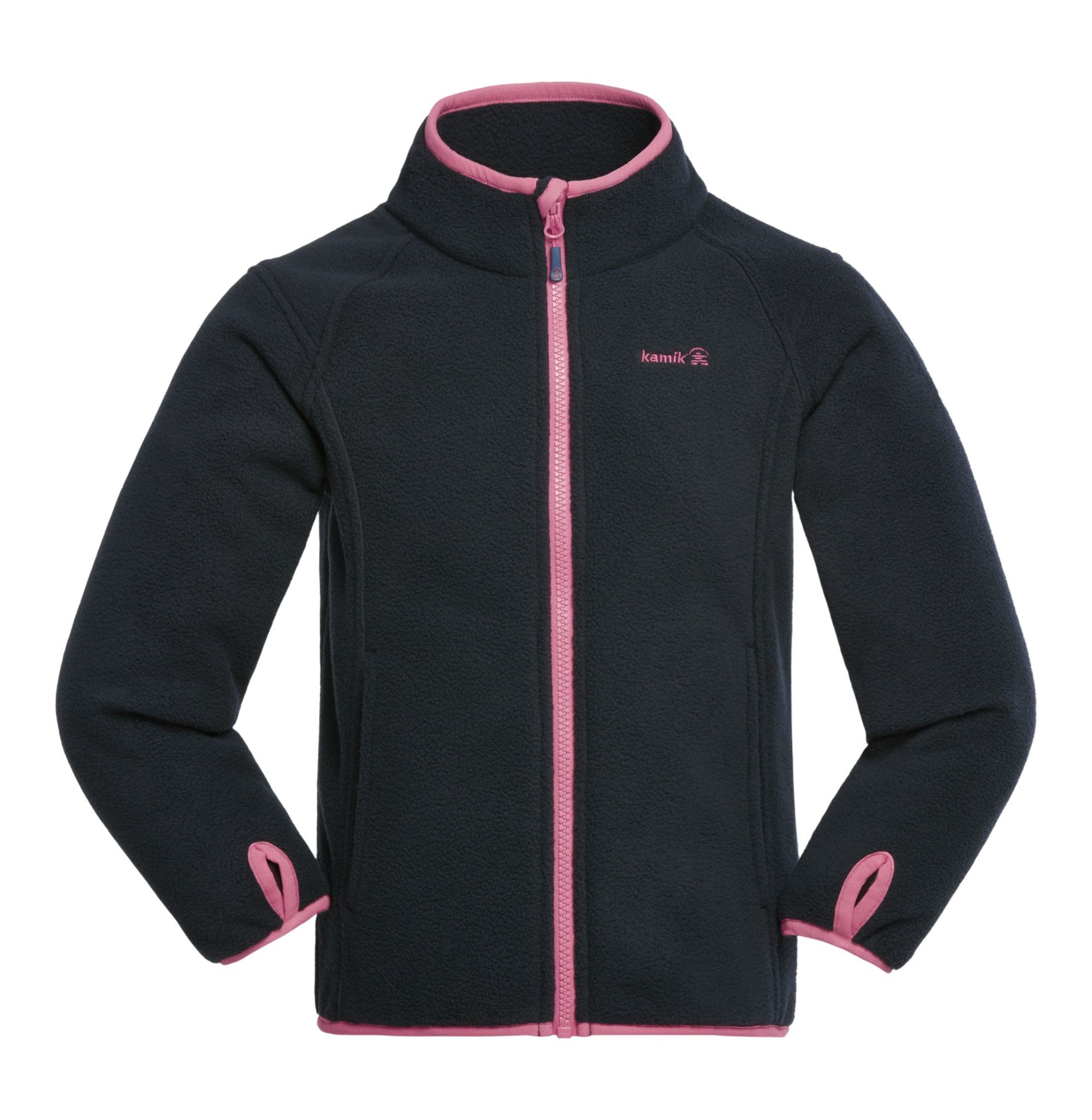 Kamik Fleecejacke Linnea (warm) dunkelblau/rosa Mädchen