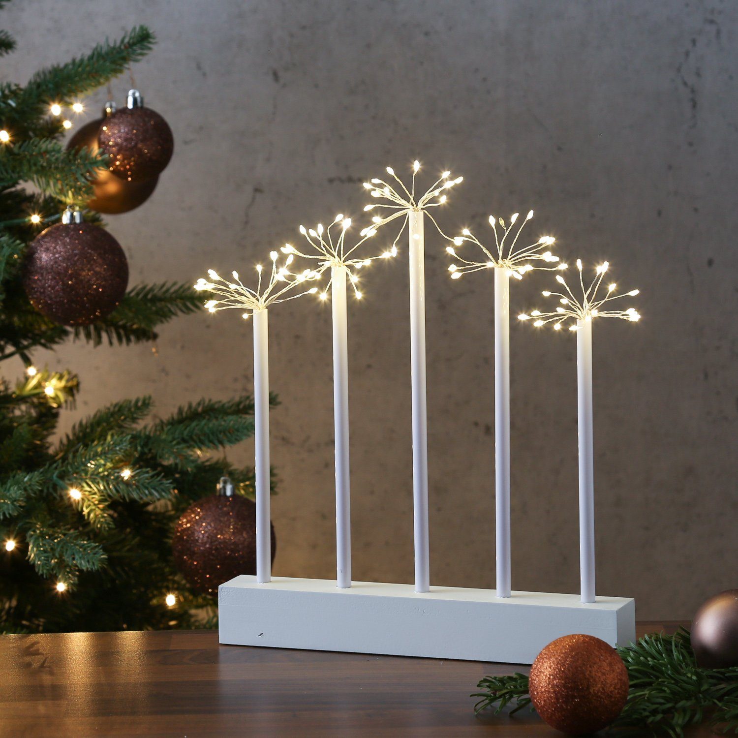 MARELIDA LED Fensterleuchter LED Fensterleuchter Sterneneffekt günstig online kaufen