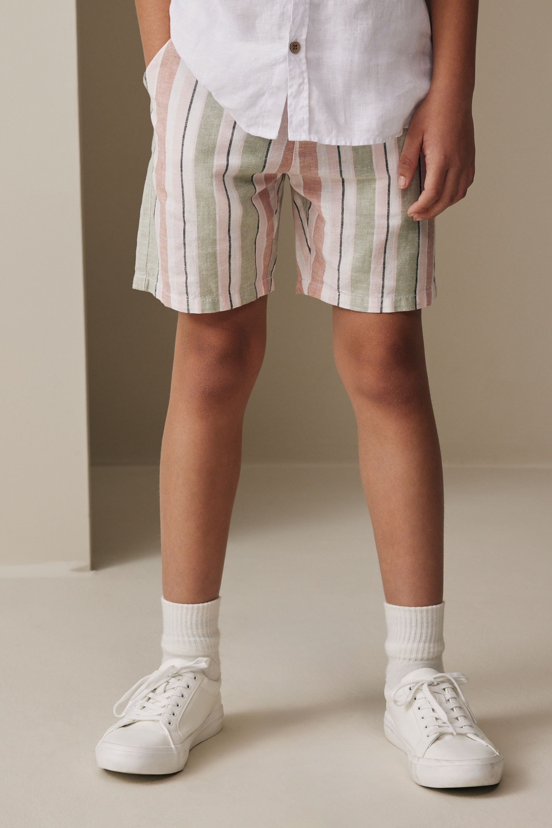 Shorts Chinoshorts aus Leinen