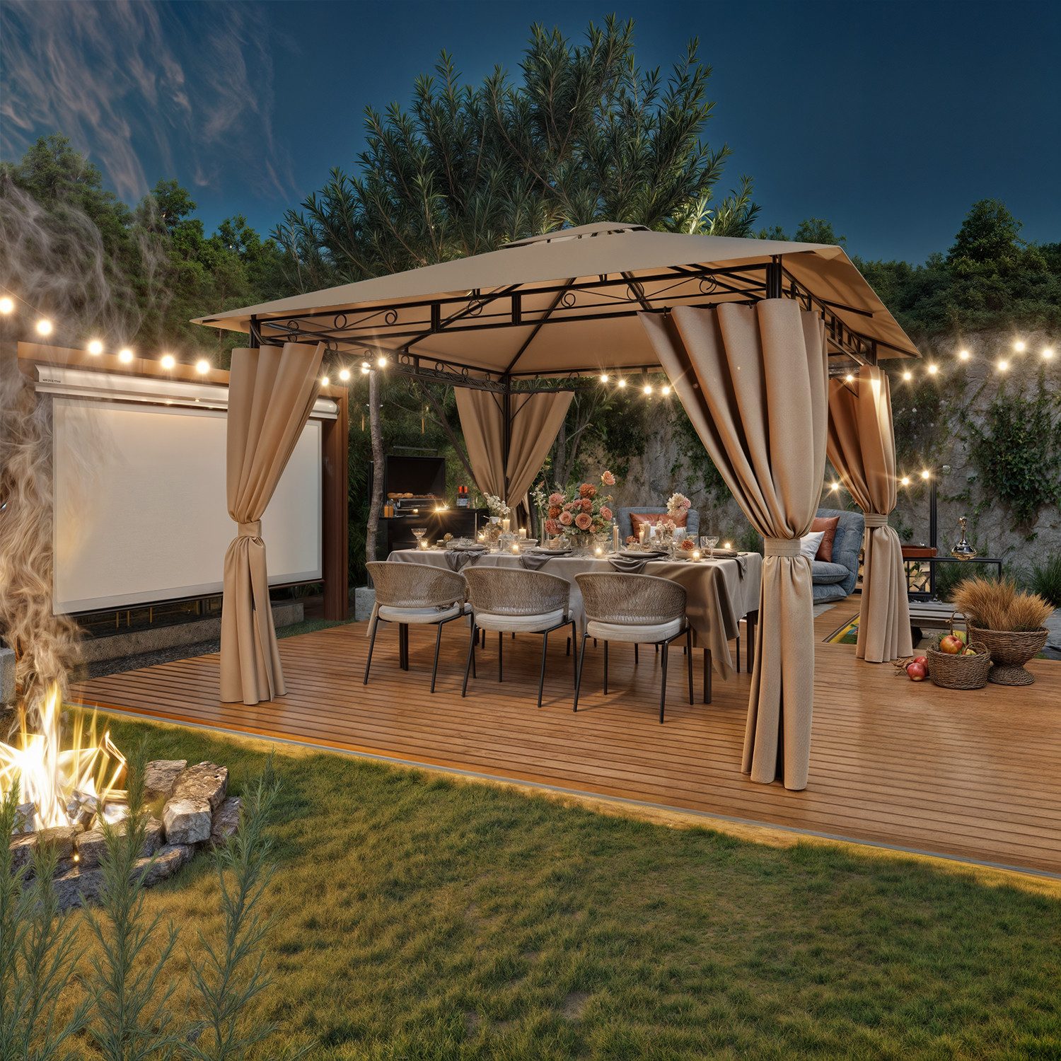HOMALL Pavillon Garden Pavillon Wasserdicht Partyzelt, günstig online kaufen