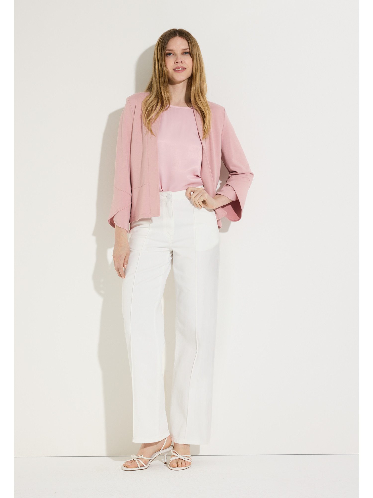 MORE&MORE Jerseyblazer eleganter 3/4 Arm-Kurzblazer