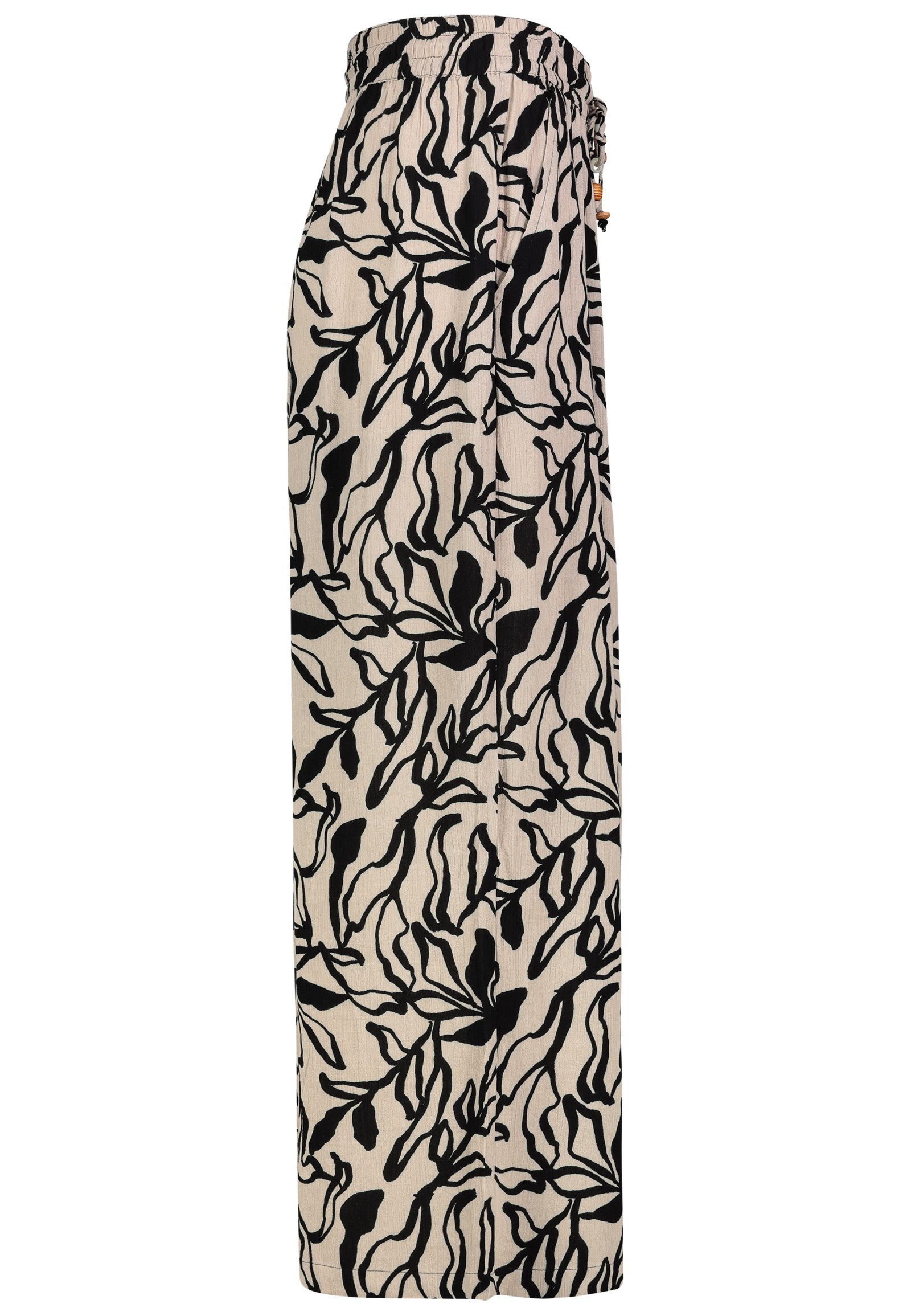 Eight2Nine Stoffhose Leichtgängiger Kordelzug, lässiger Schnitt, Allover-Pr günstig online kaufen