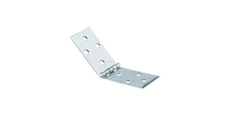 Hettich WC-Deckel-Scharnier Hettich Breites Scharnier Edelstahl 80 x 30 mm