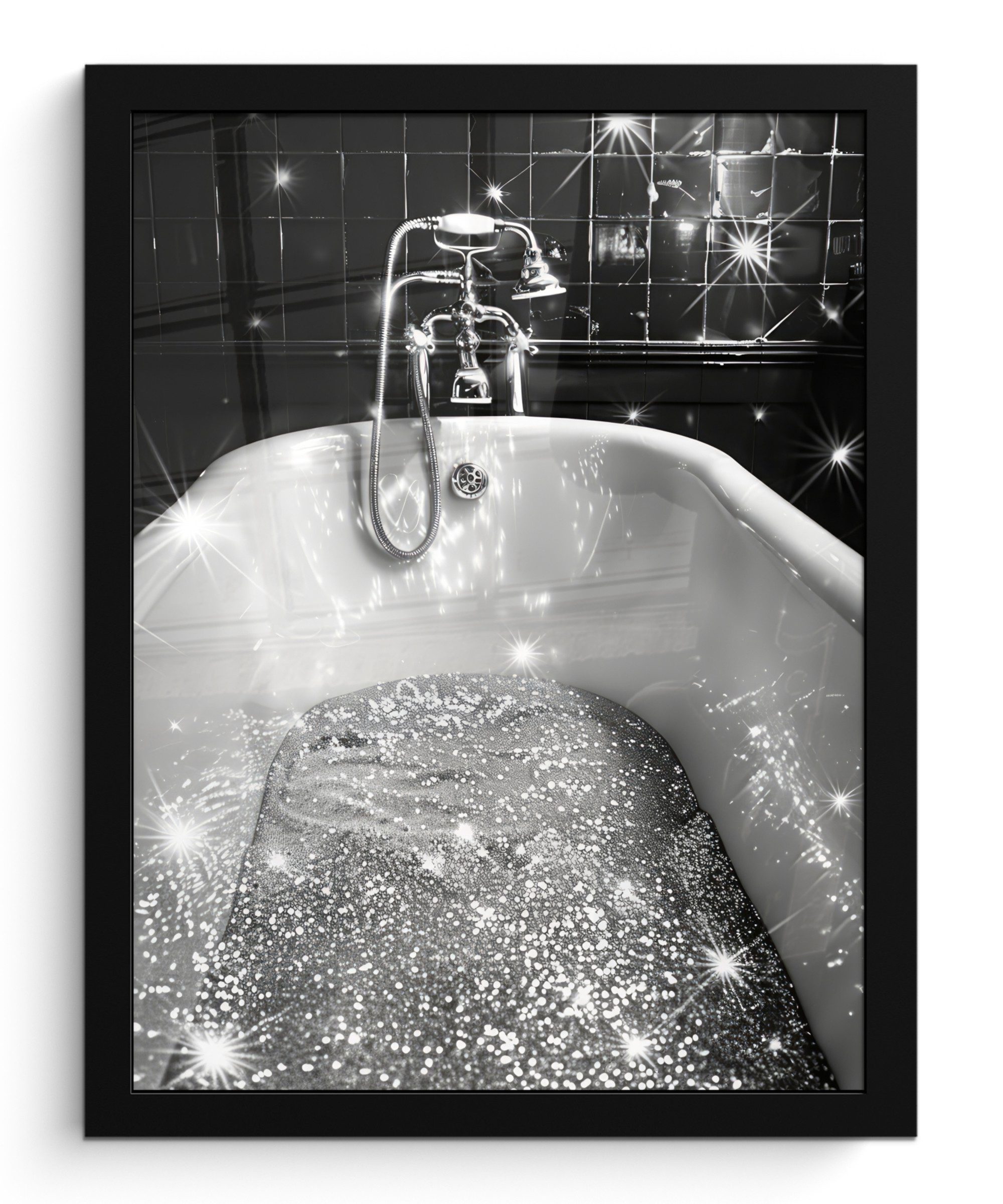 MuchoWow Poster Badewanne - Glitter - günstig online kaufen
