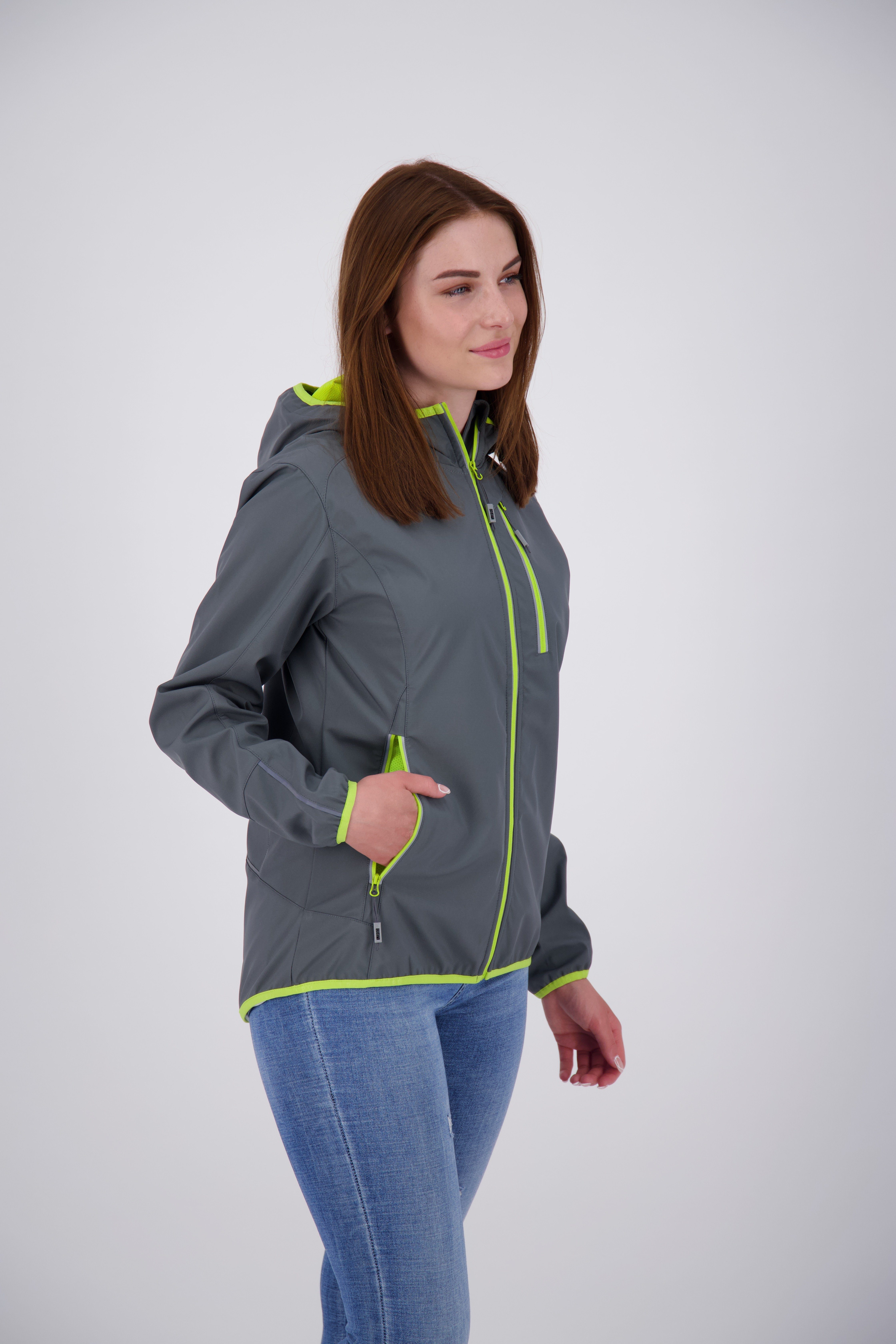 WOMEN Großen DEPROC auch erhältlich PEAK MECATINA II Active Größen Softshelljacke asphalt in