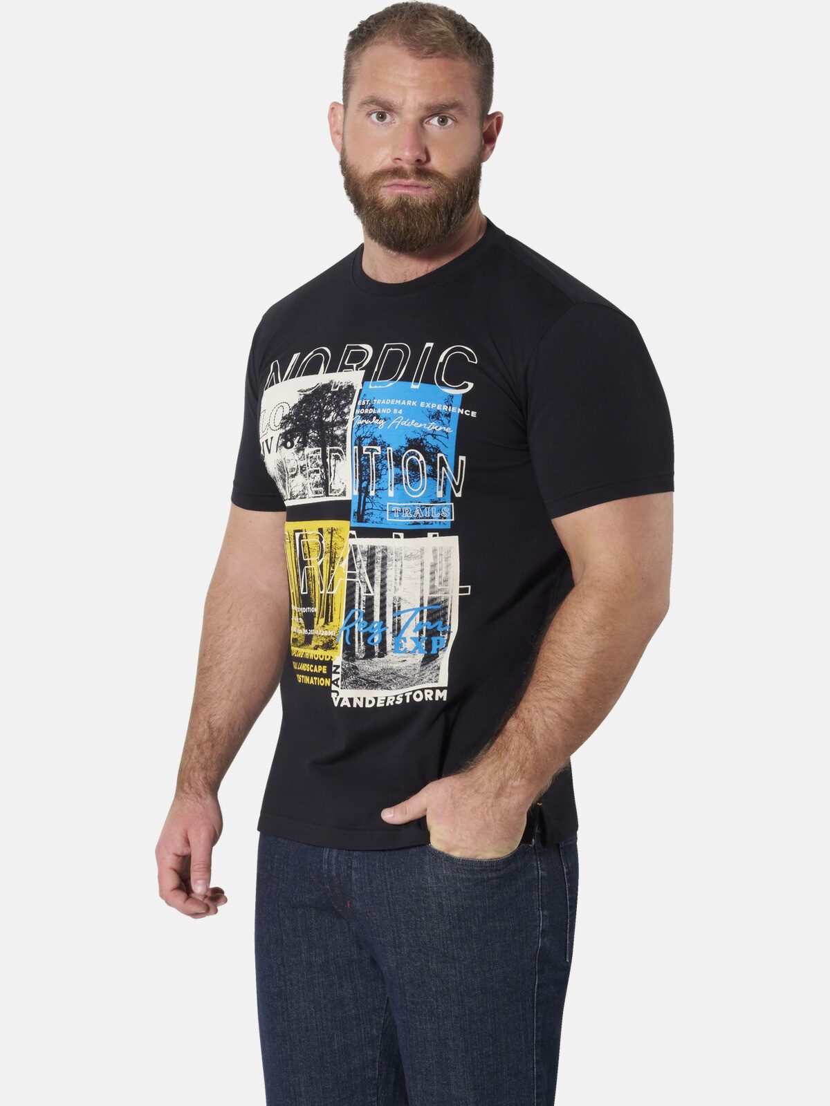 Jan Vanderstorm T-Shirt TANDRUP aus luftiger Baumwolle