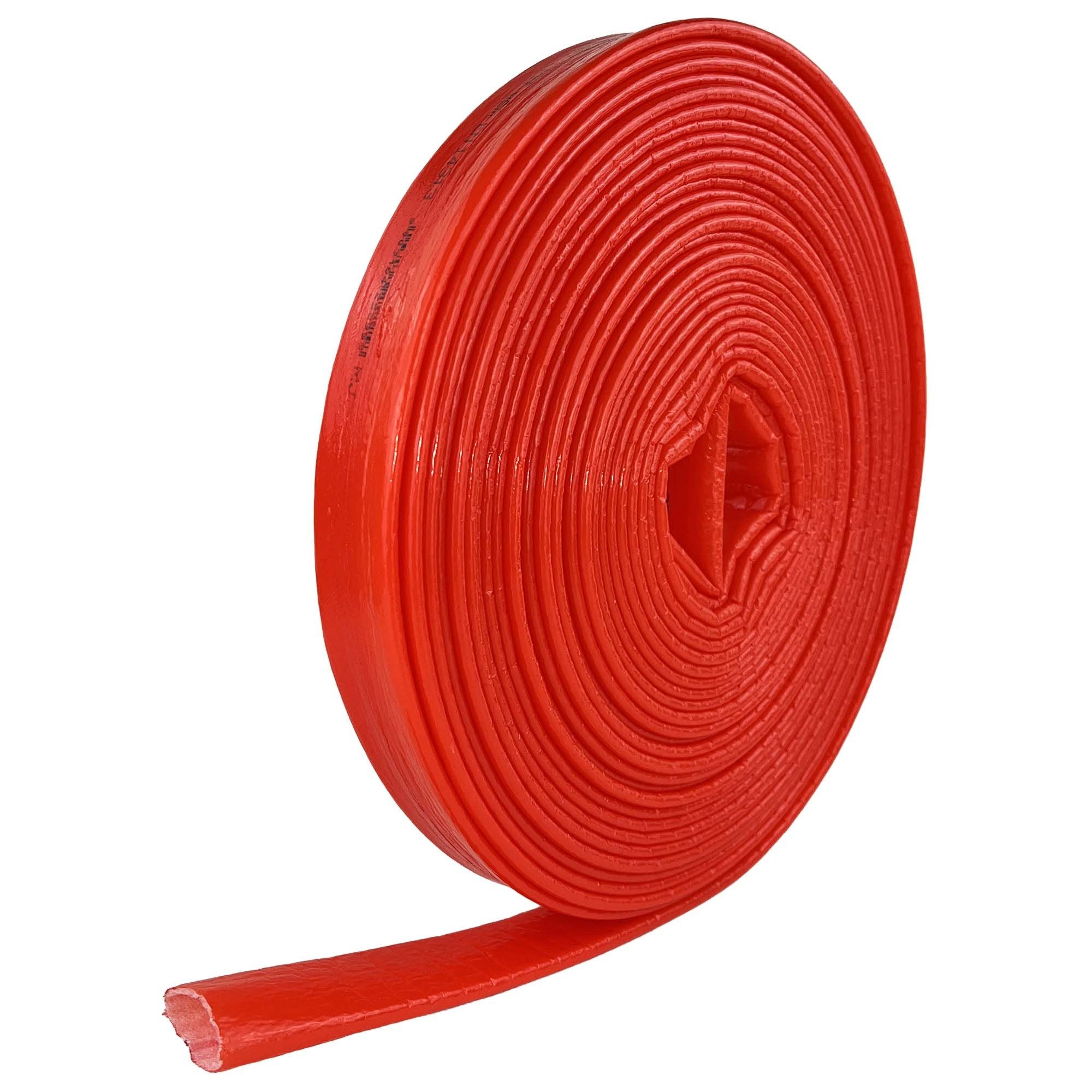 Scorprotect® Steinwolle PE-Isolierschutzschlauch mit Riffelschaum 20 m Rolle rot 4 mm