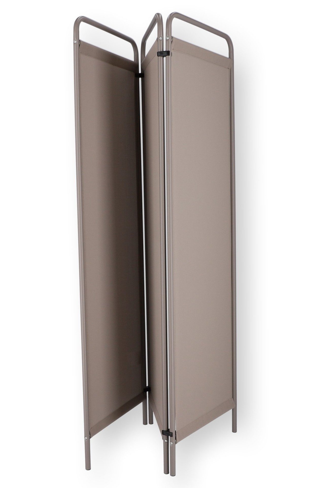 Fiam Paravent Sichtschutz aus Kunststoffgewebe, Taupe