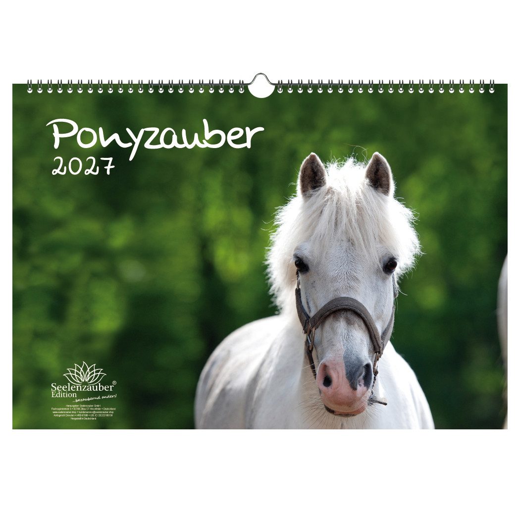 Seelenzauber Ponyzauber DIN A3 Kalender für 2027 Pony und Fohlen - Seelenzauber