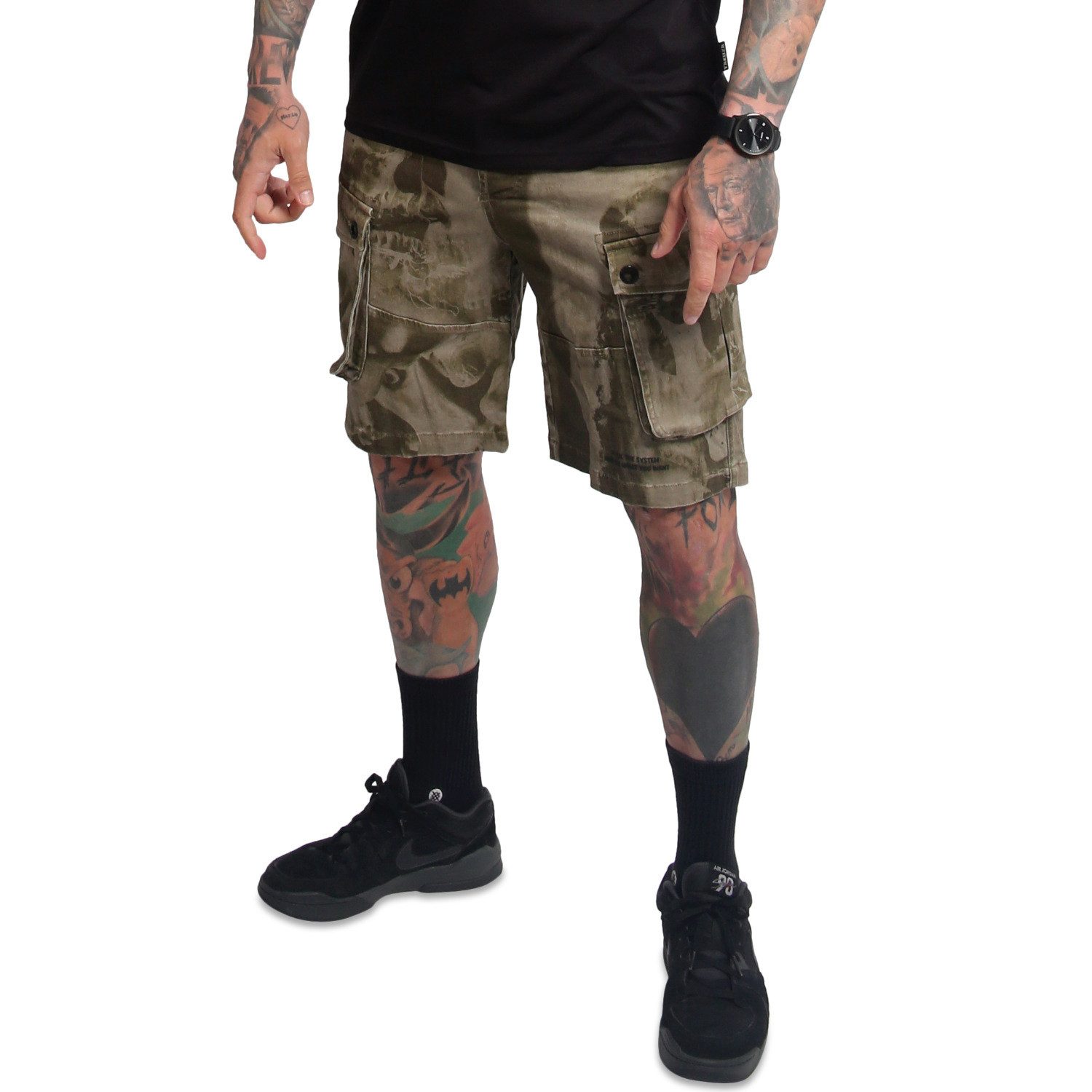 YAKUZA Cargoshorts Crashed Skull günstig online kaufen