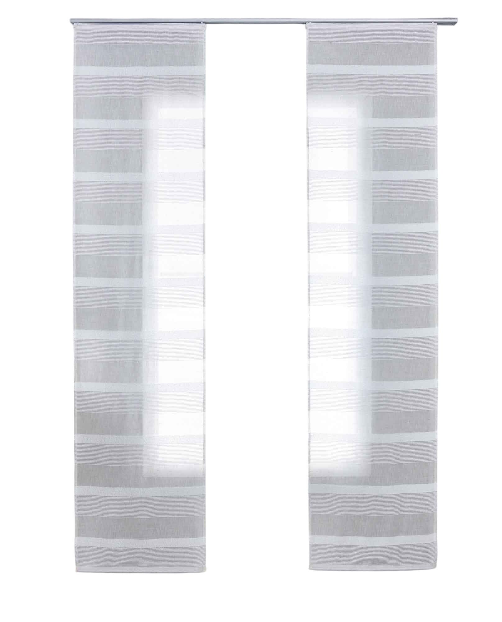 Gardinenbox Schiebegardine, Paneelwagen (2 St), halbtransparent, günstig online kaufen