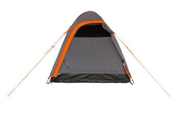 Portal Outdoor Kuppelzelt Zelt für 2 Personen wasserdicht Torenzelt Camping Leo 2 grau, Personen: 2, schneller Aufbau wetterfest pflegeleicht