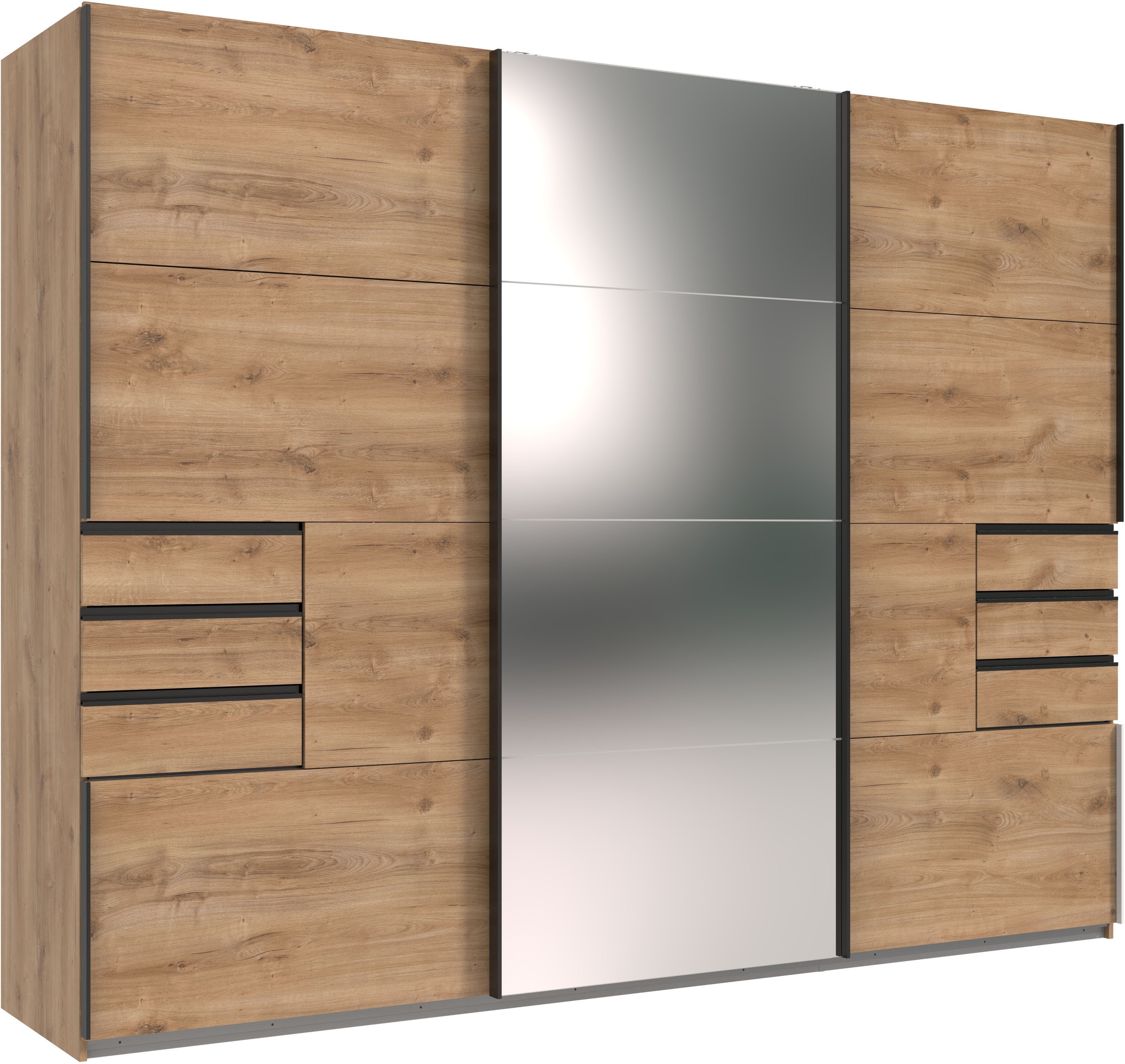 Wimex Schwebetürenschrank Saigon mit Spiegeltür, 3 Türen, 270cm breit
