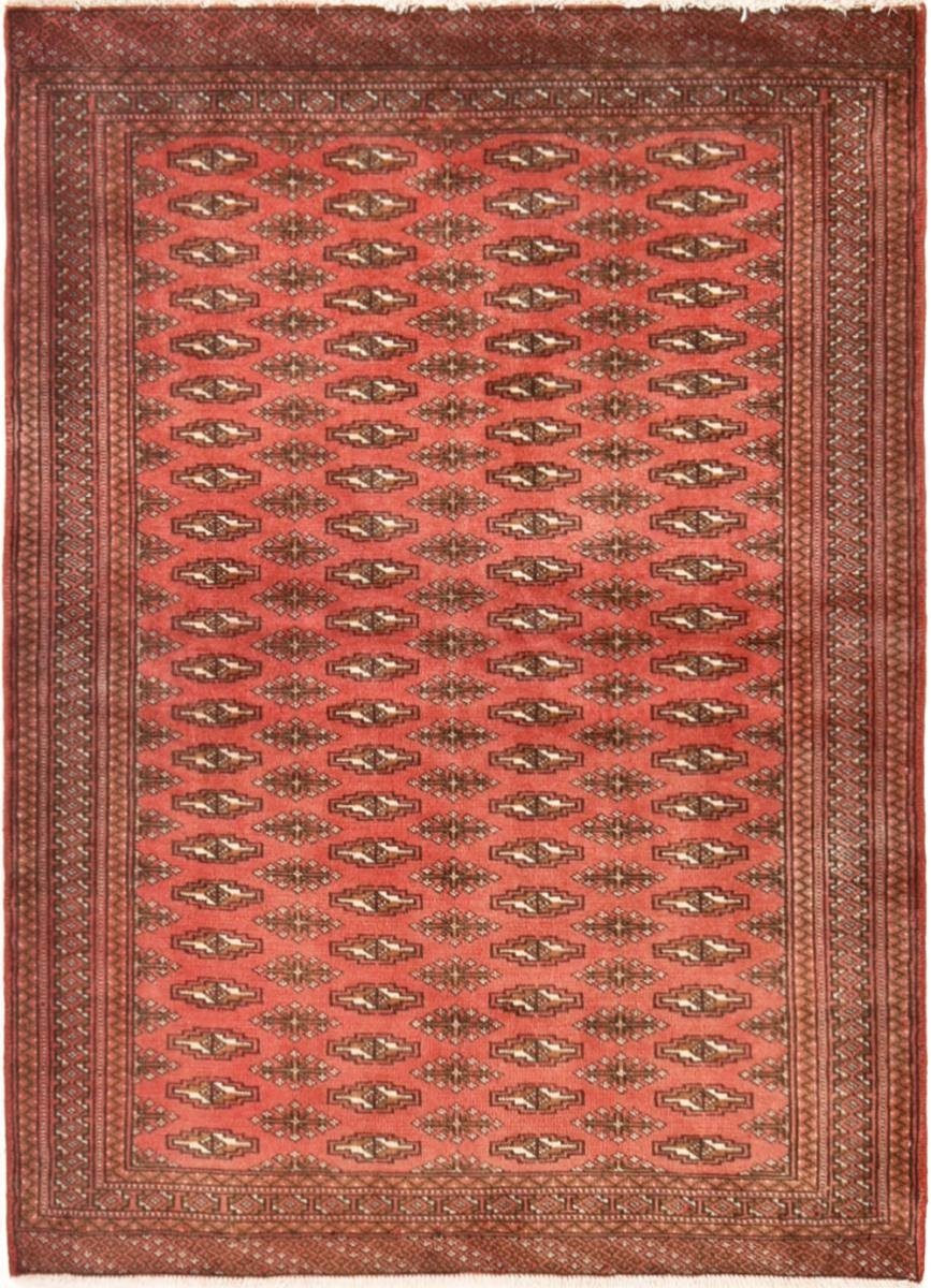 Orientteppich Turkaman 103x139 Handgeknüpfter Orientteppich / Perserteppich, Nain Trading, rechteckig, Höhe: 6 mm