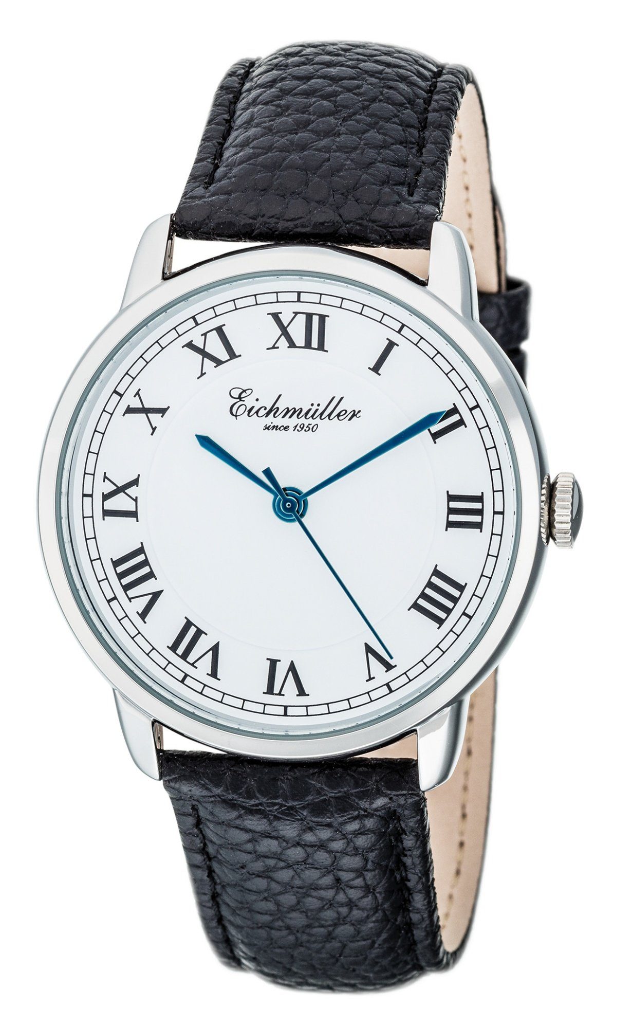 mm Quarzuhr Eichmüller RE1098 Weiss/Schwarz Klassische Herrenuhr 40