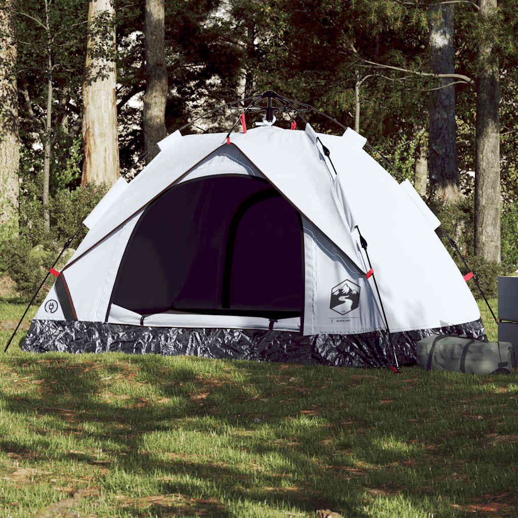 furnicato Faltzelt Campingzelt Kuppel 210x150x130 cm Weiß, (1 tlg), Wetterfestes Familienzelt mit Verdunkelungsstoff und E-Anschluss