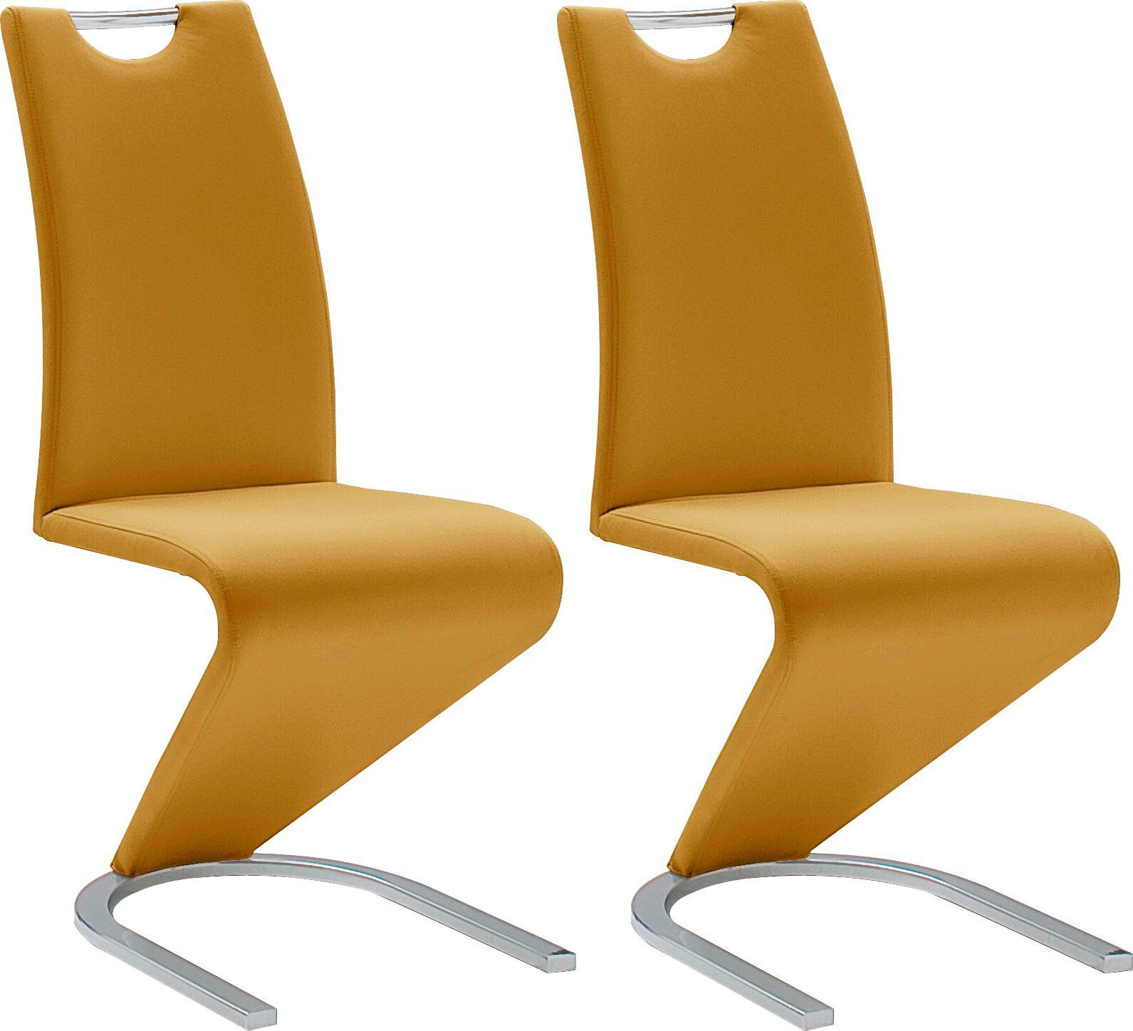 MCA furniture Freischwinger Amado (Set, 2 St), 2er-, 4er-, 6er-Set, Stuhl belastbar bis 120 Kg curry