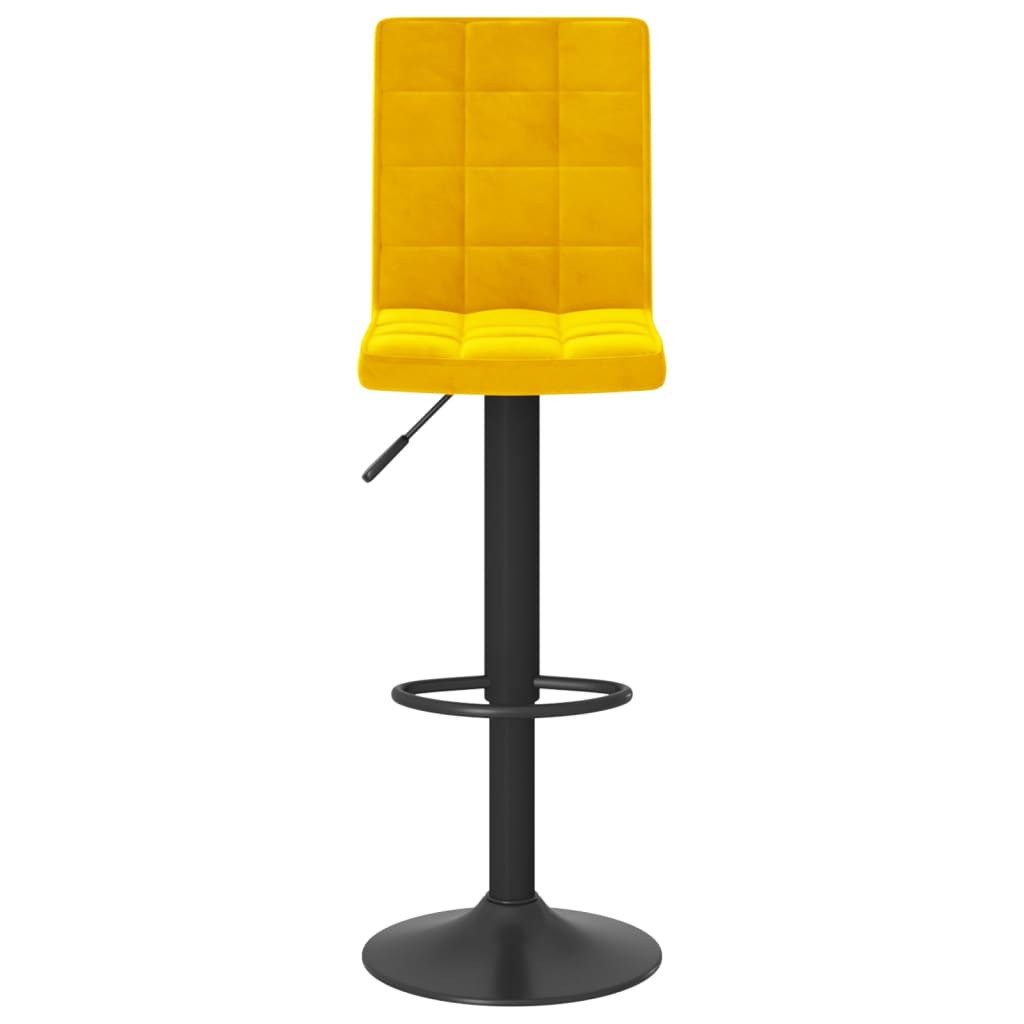 vidaXL Barhocker Barhocker Senfgelb Samt (1 günstig online kaufen
